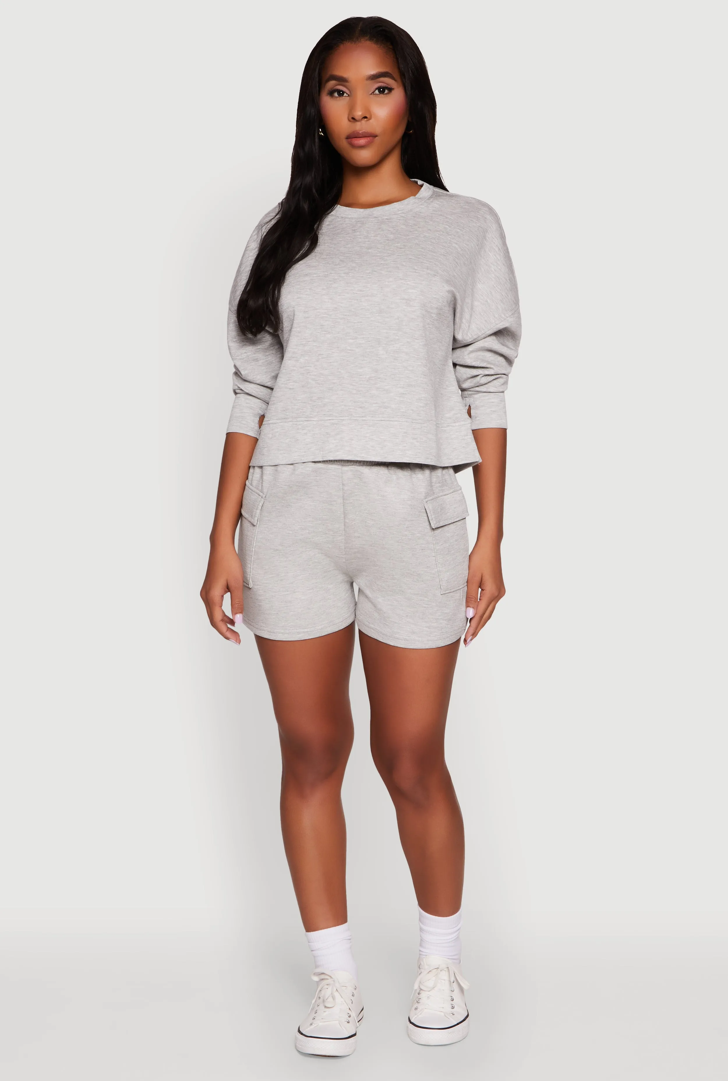 Trendy Soft Knit Pull On Cargo Shorts sold by Rainbow product image thumbnail 2