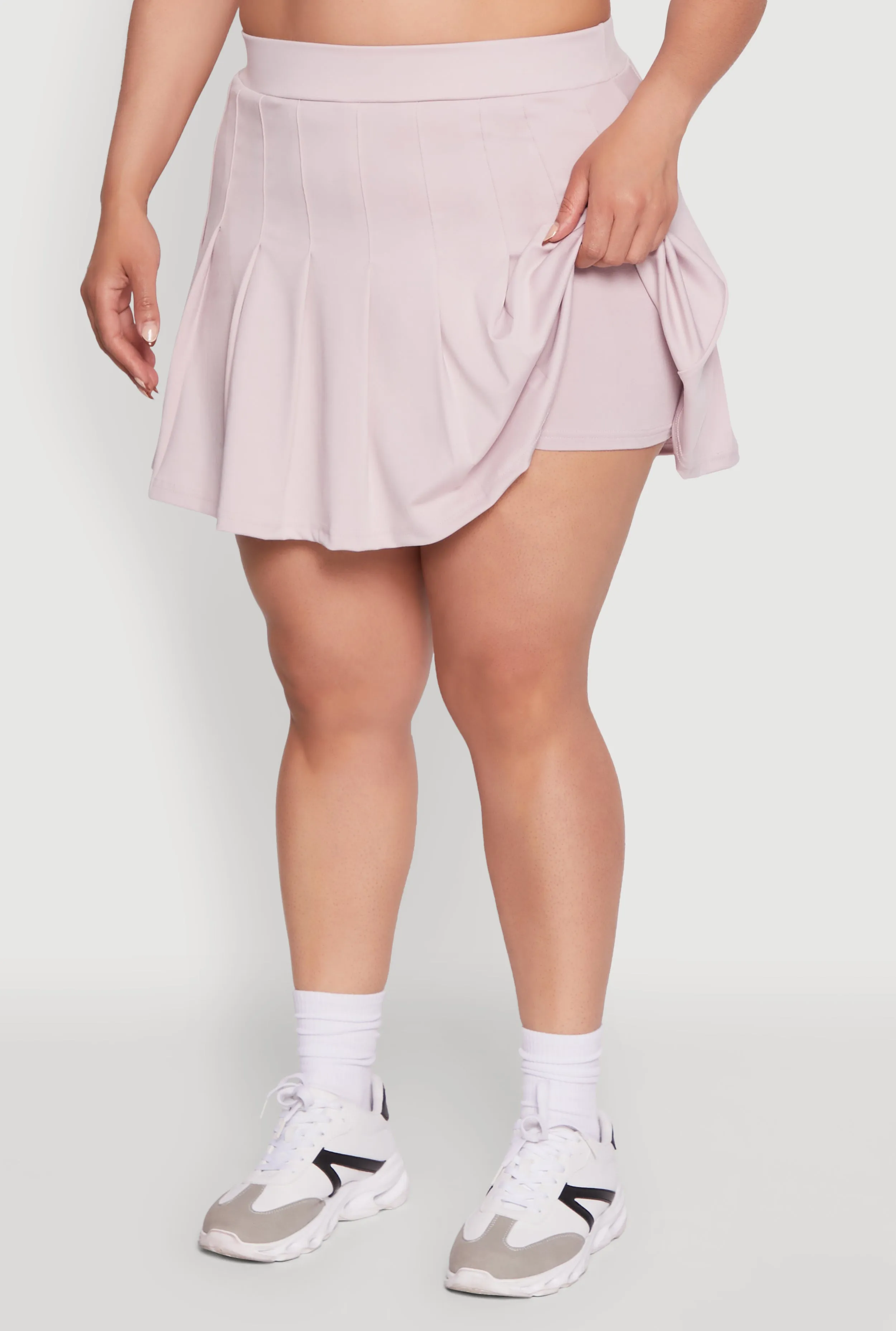 Plus Size Active High Waisted Pleated Skort sold by Rainbow product image thumbnail 5