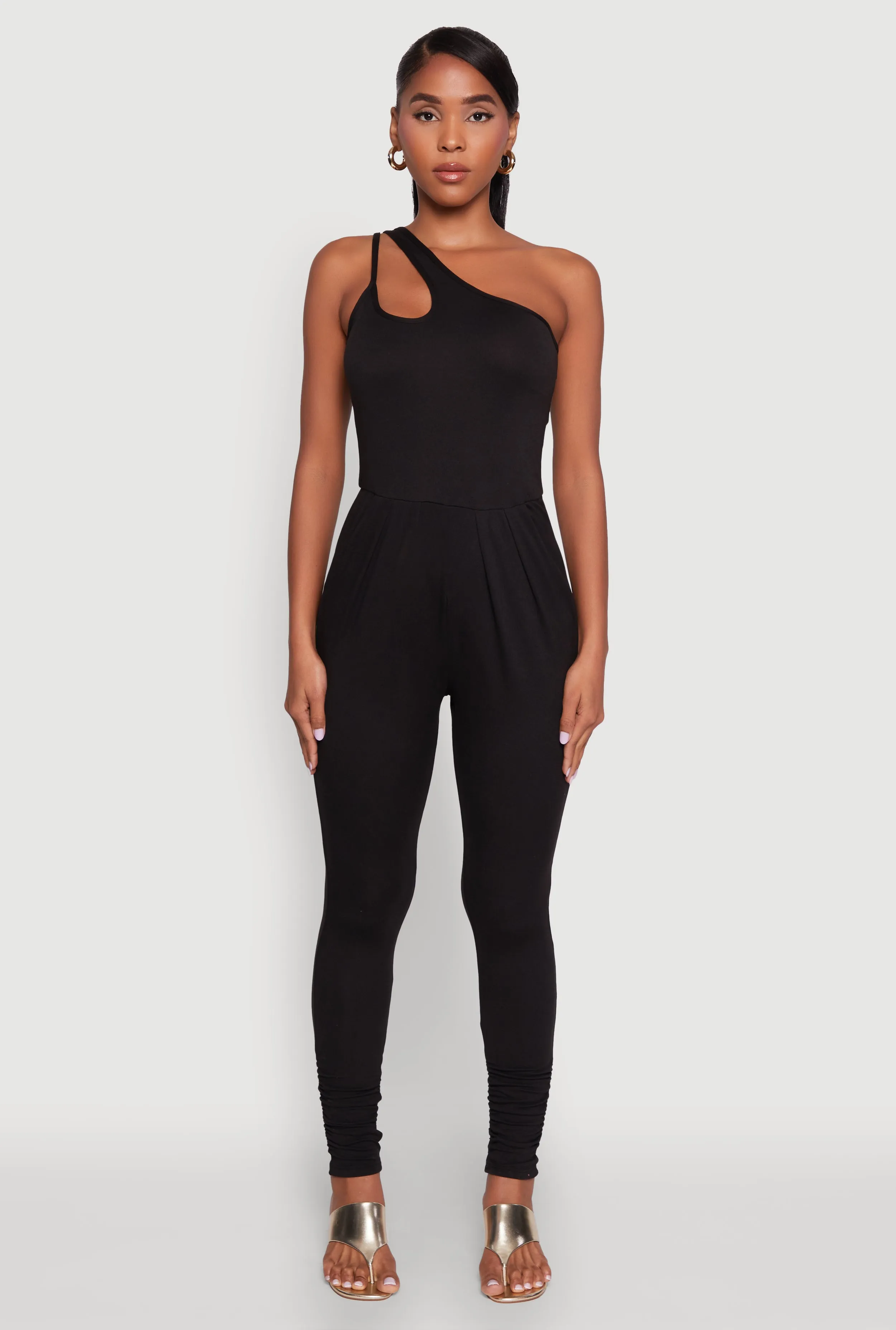 Stylish Cut Out One Shoulder Jumpsuit sold by Rainbow product image thumbnail 2