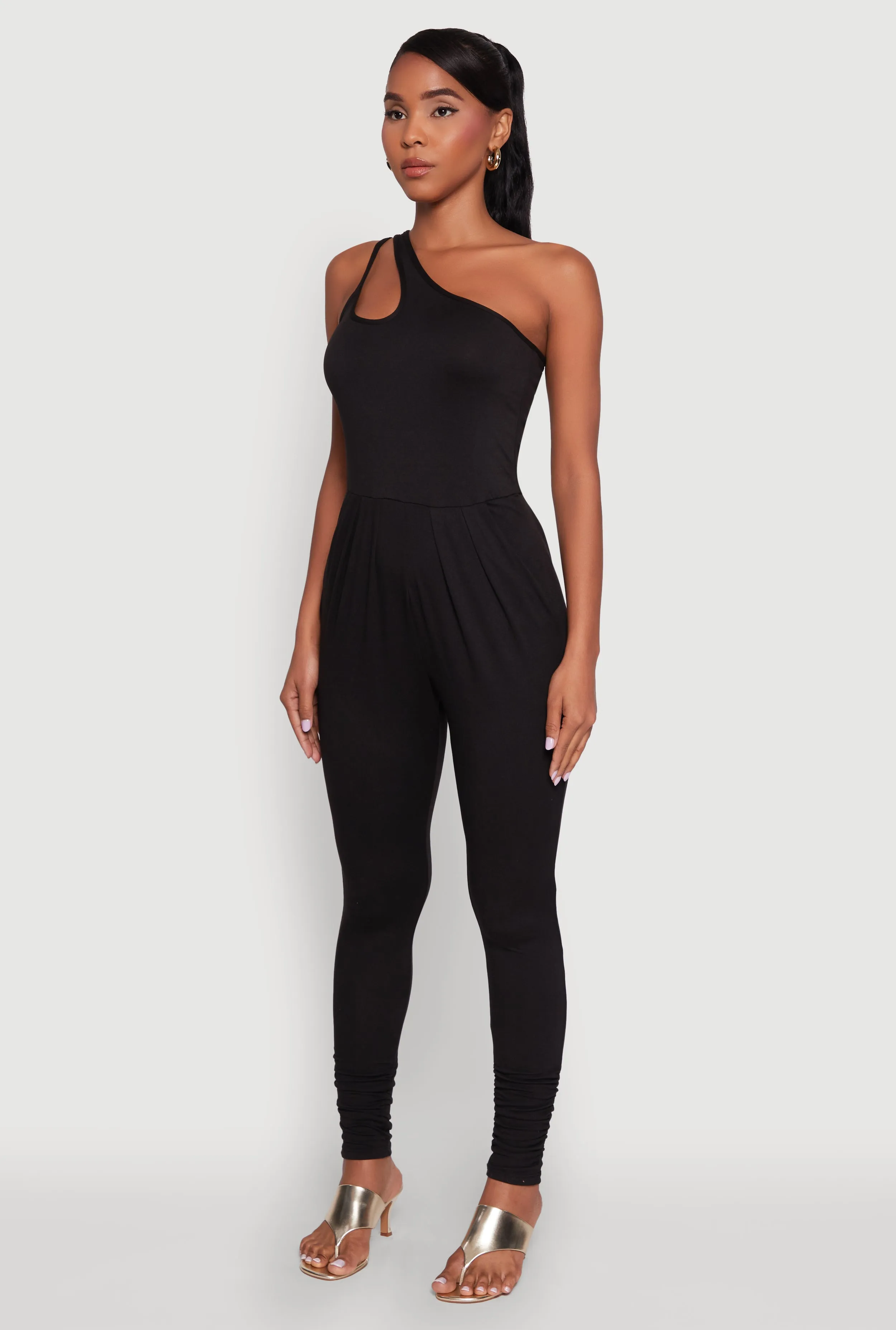 Stylish Cut Out One Shoulder Jumpsuit sold by Rainbow product image thumbnail 3