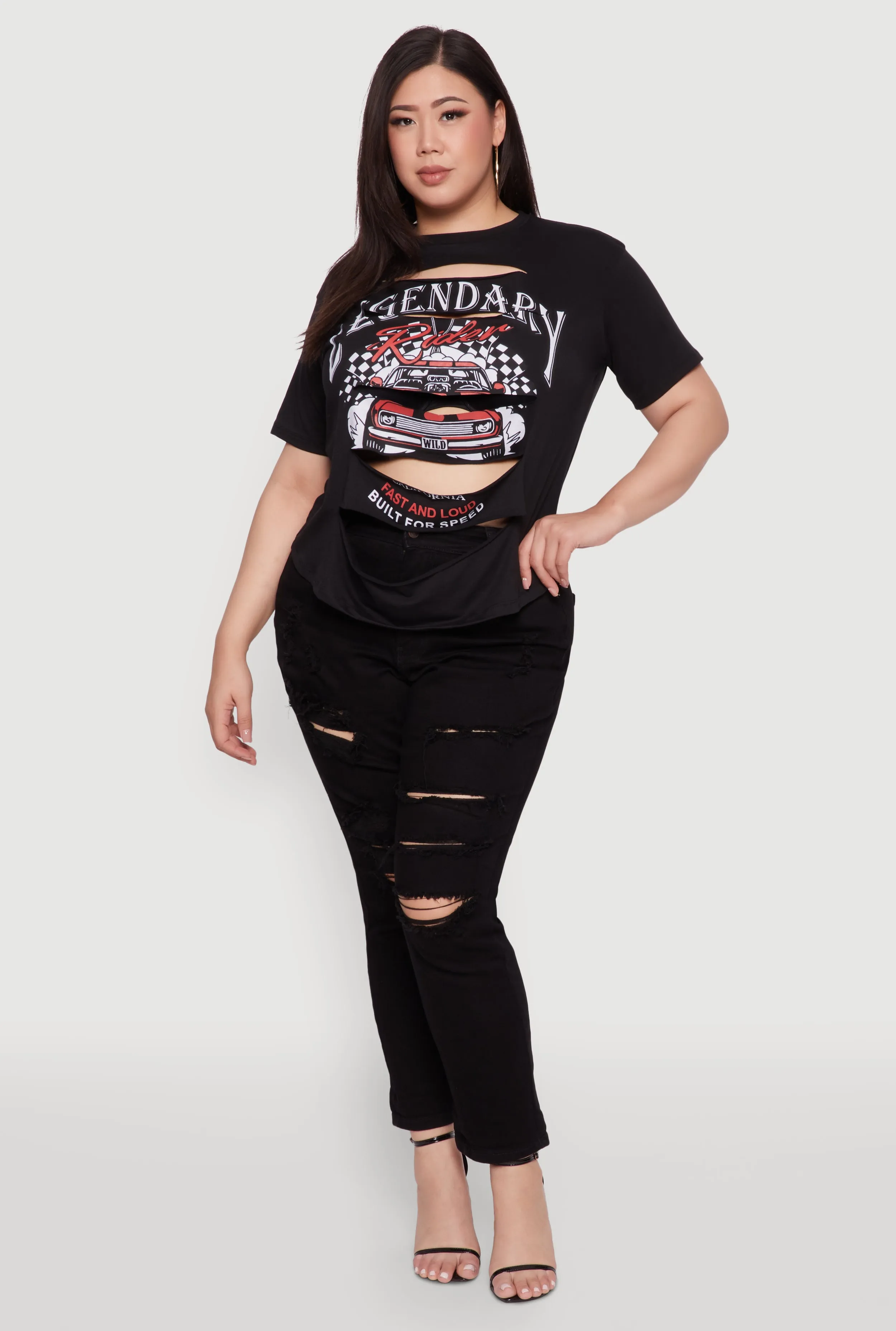 Plus Size Legendary Rider California Graphic T-Shirt sold by Rainbow