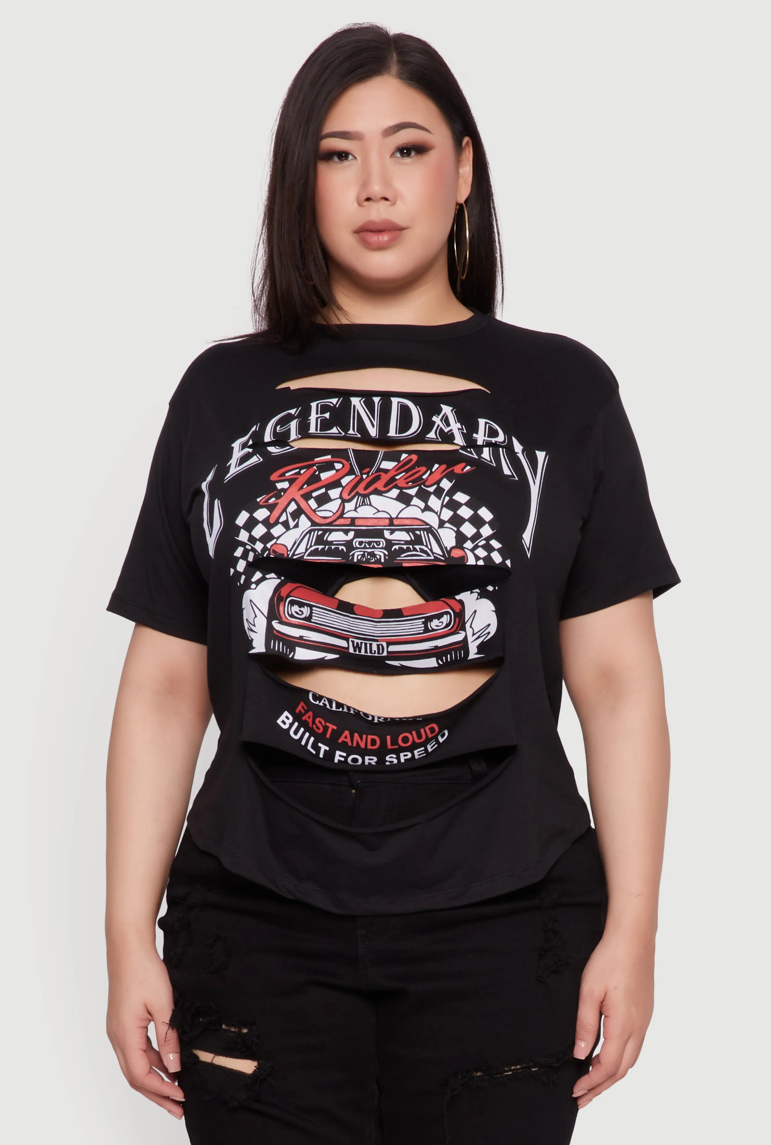 Plus Size Legendary Rider California Graphic T-Shirt sold by Rainbow product image thumbnail 2