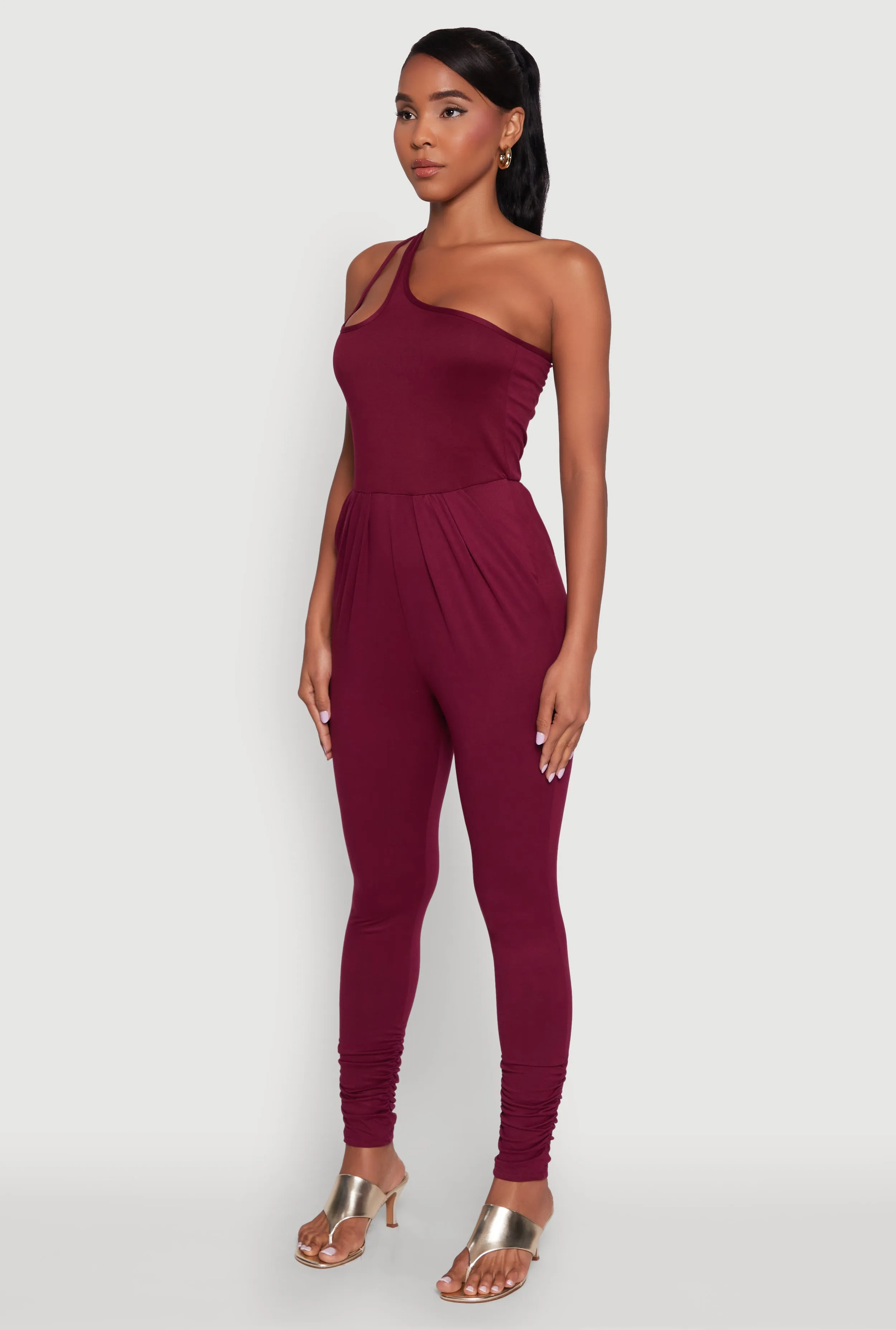 Stylish Cut Out One Shoulder Jumpsuit sold by Rainbow product image thumbnail 3