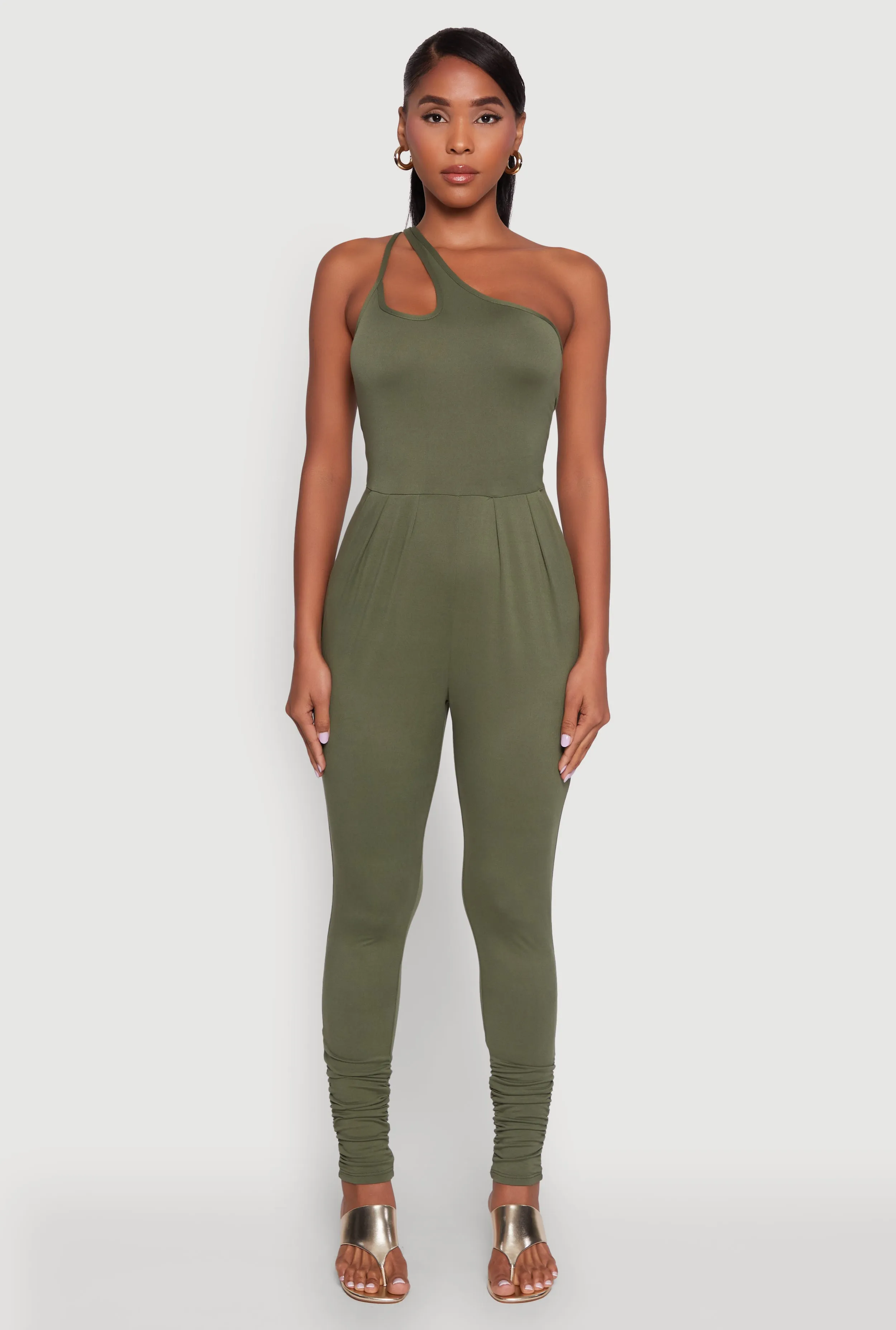 Stylish Cut Out One Shoulder Jumpsuit sold by Rainbow product image thumbnail 2