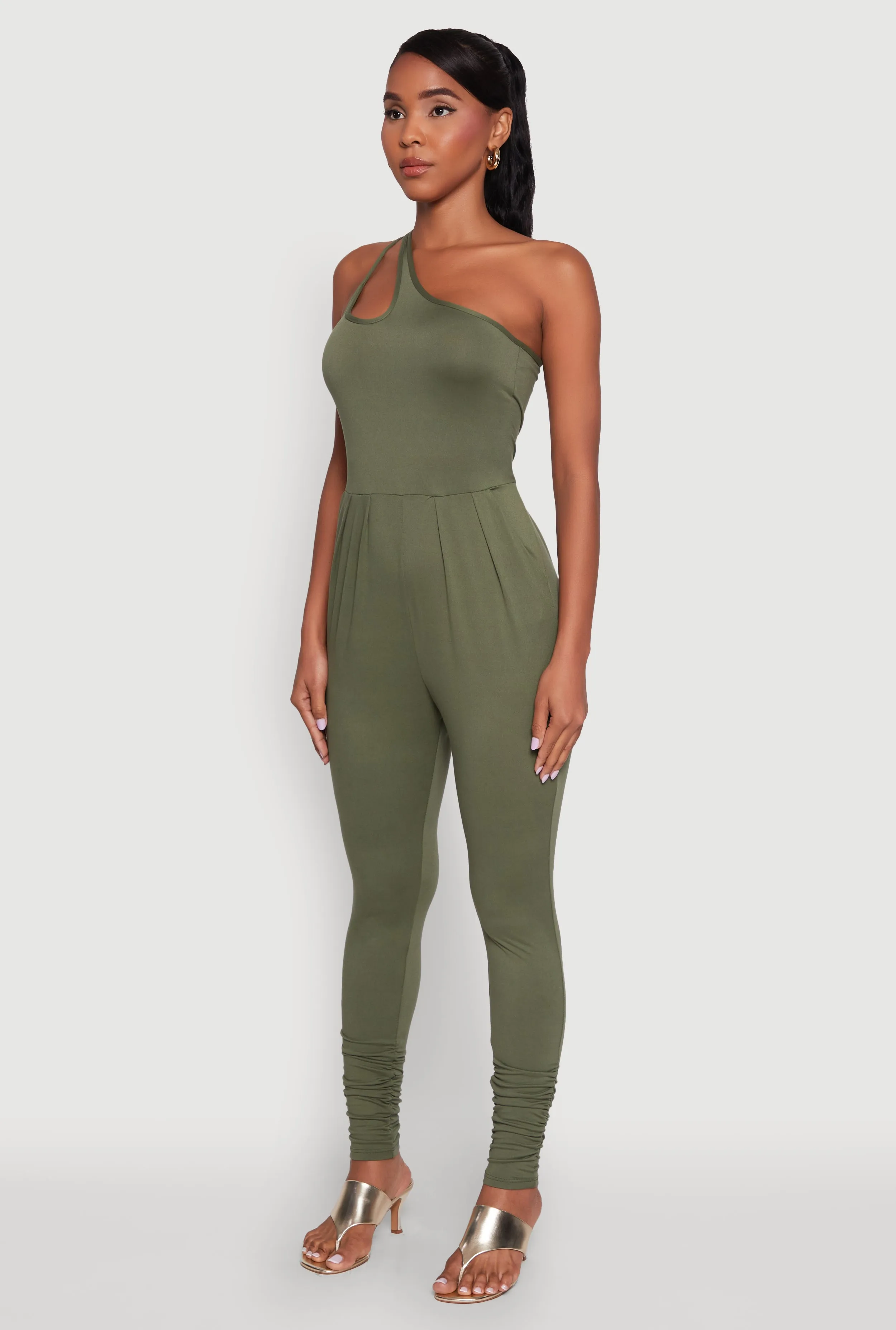 Stylish Cut Out One Shoulder Jumpsuit sold by Rainbow product image thumbnail 3