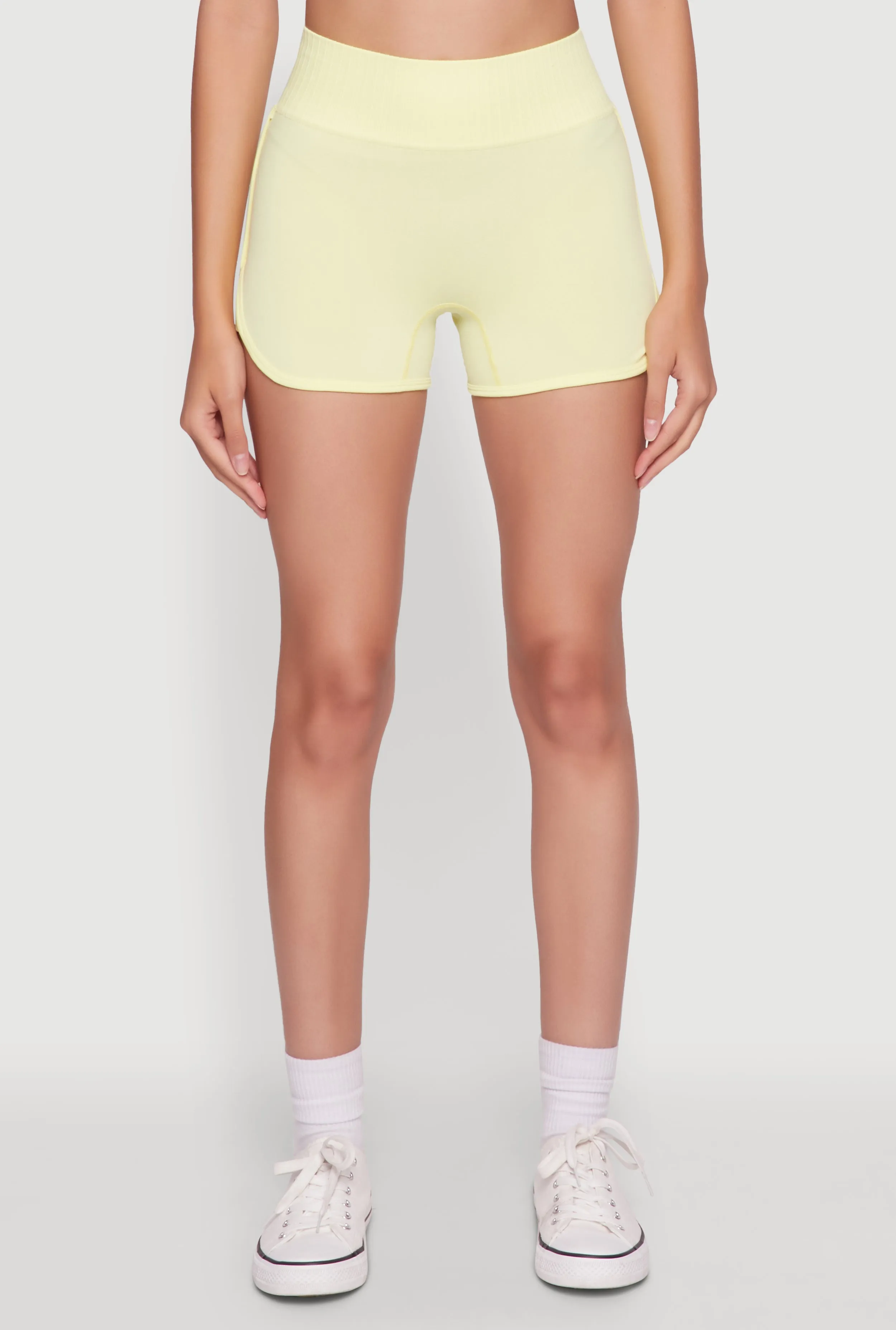 High Waisted Dolphin Shorts for Activewear sold by Rainbow product image thumbnail 5