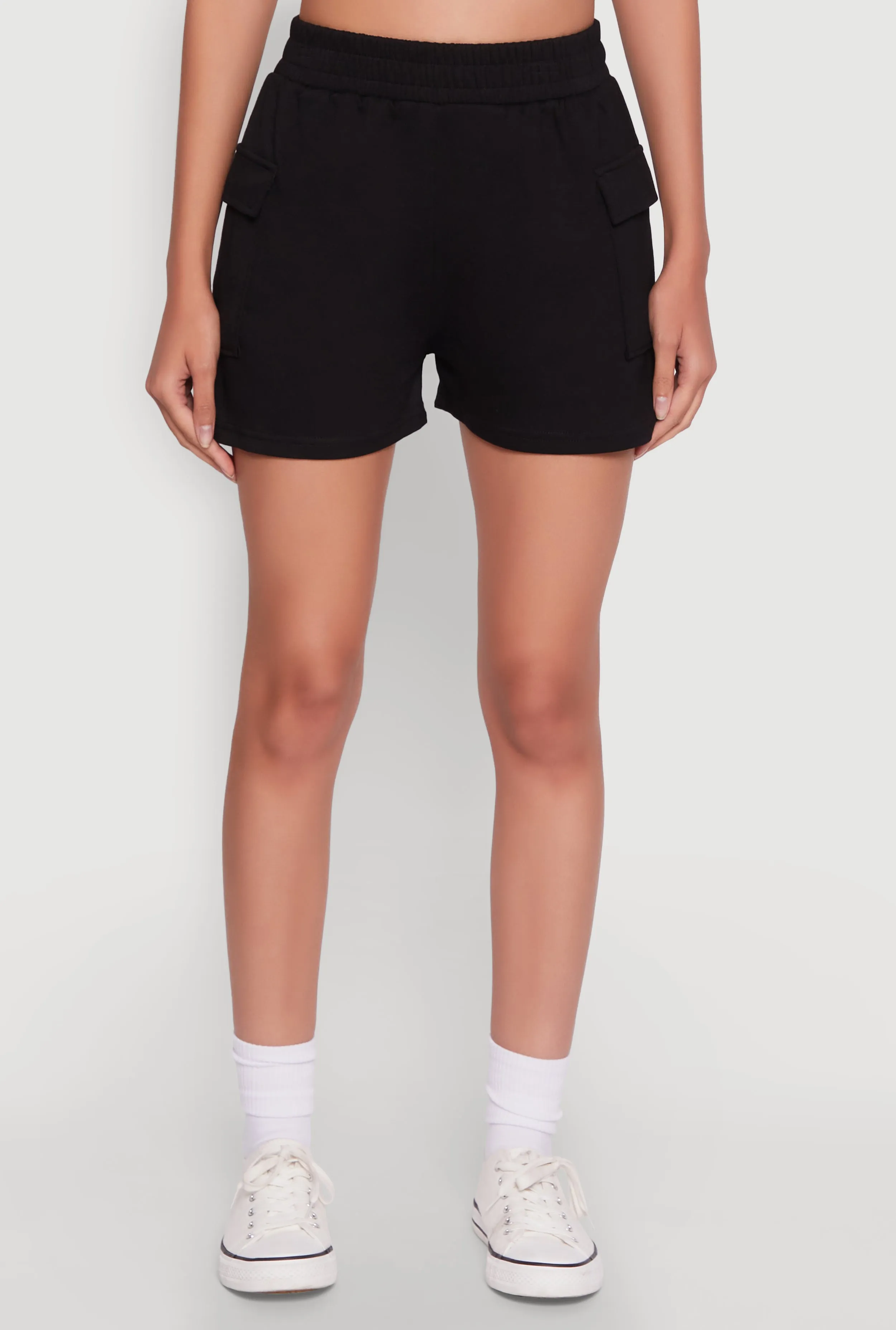 Trendy Soft Knit Pull On Cargo Shorts sold by Rainbow product image thumbnail 3