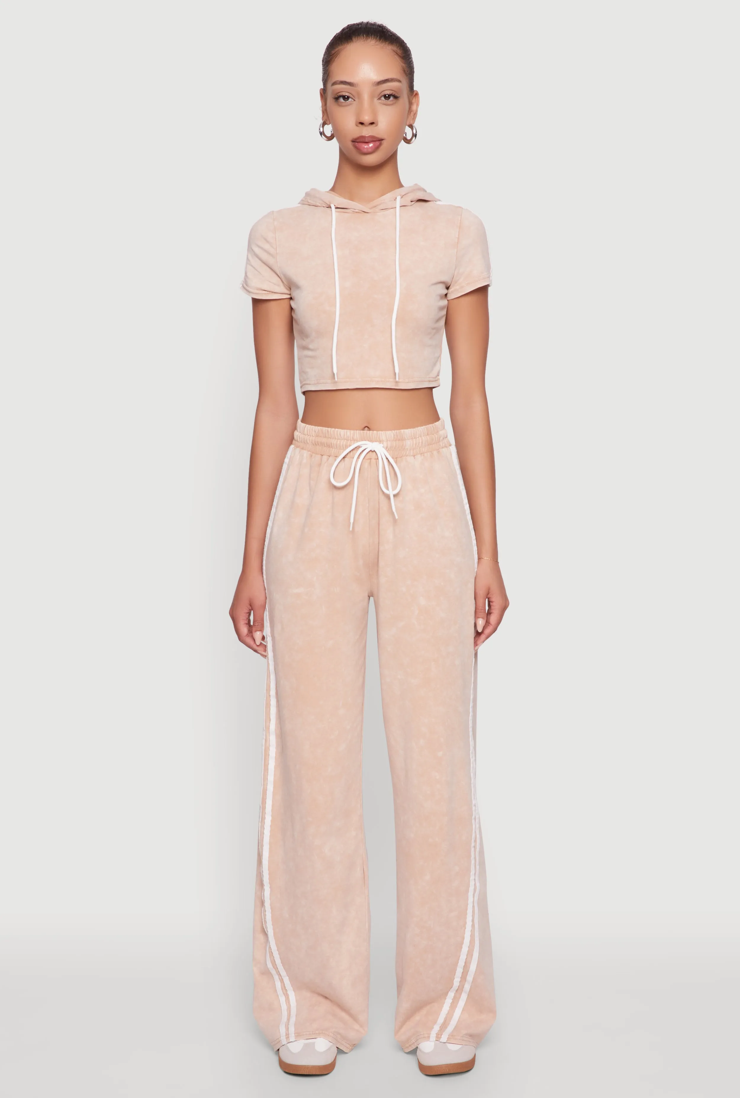 Daisy Mineral Wash Drawstring Waist Active Pants sold by Rainbow product image thumbnail 2