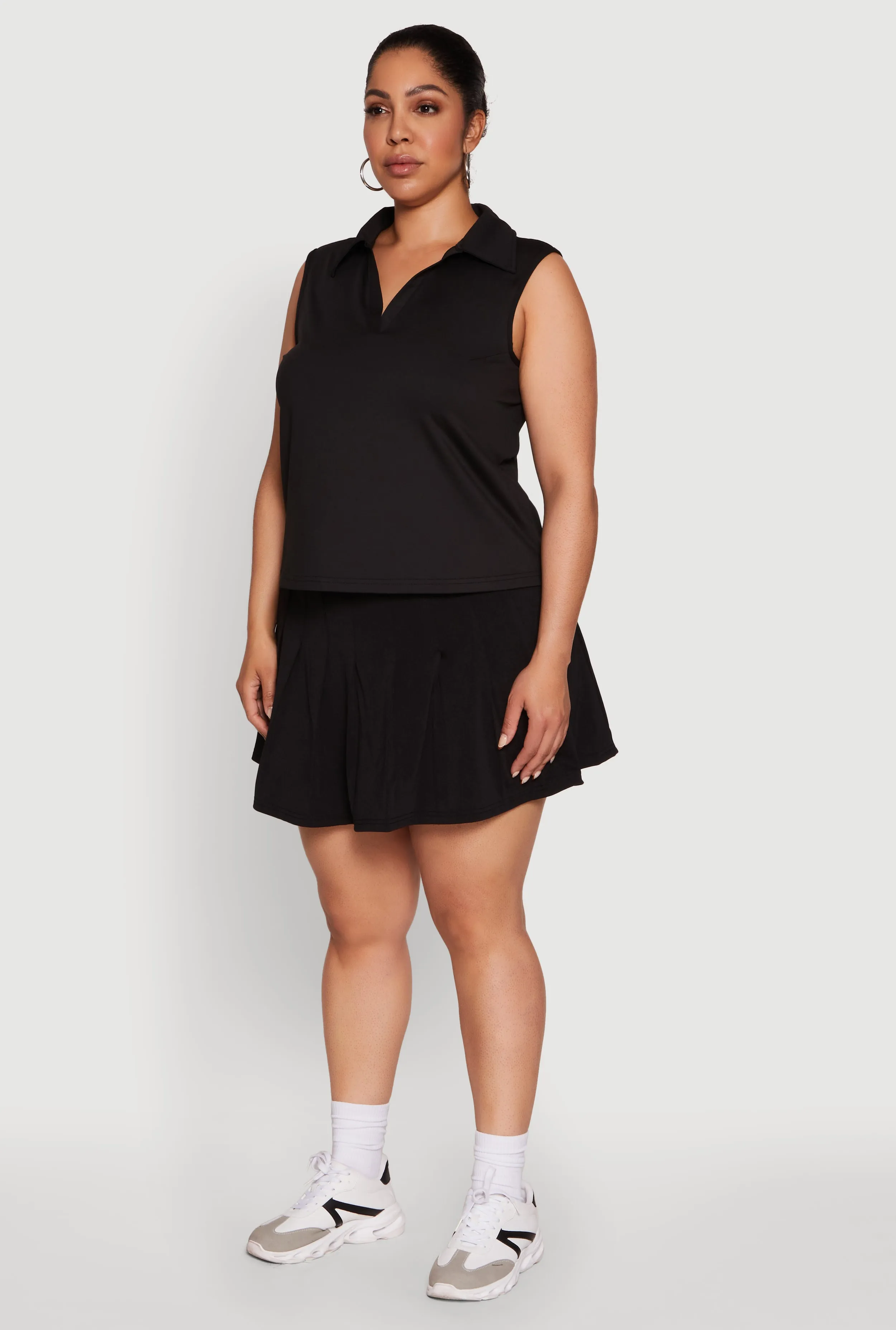 Plus Size Active Sleeveless Polo Top sold by Rainbow product image thumbnail 5