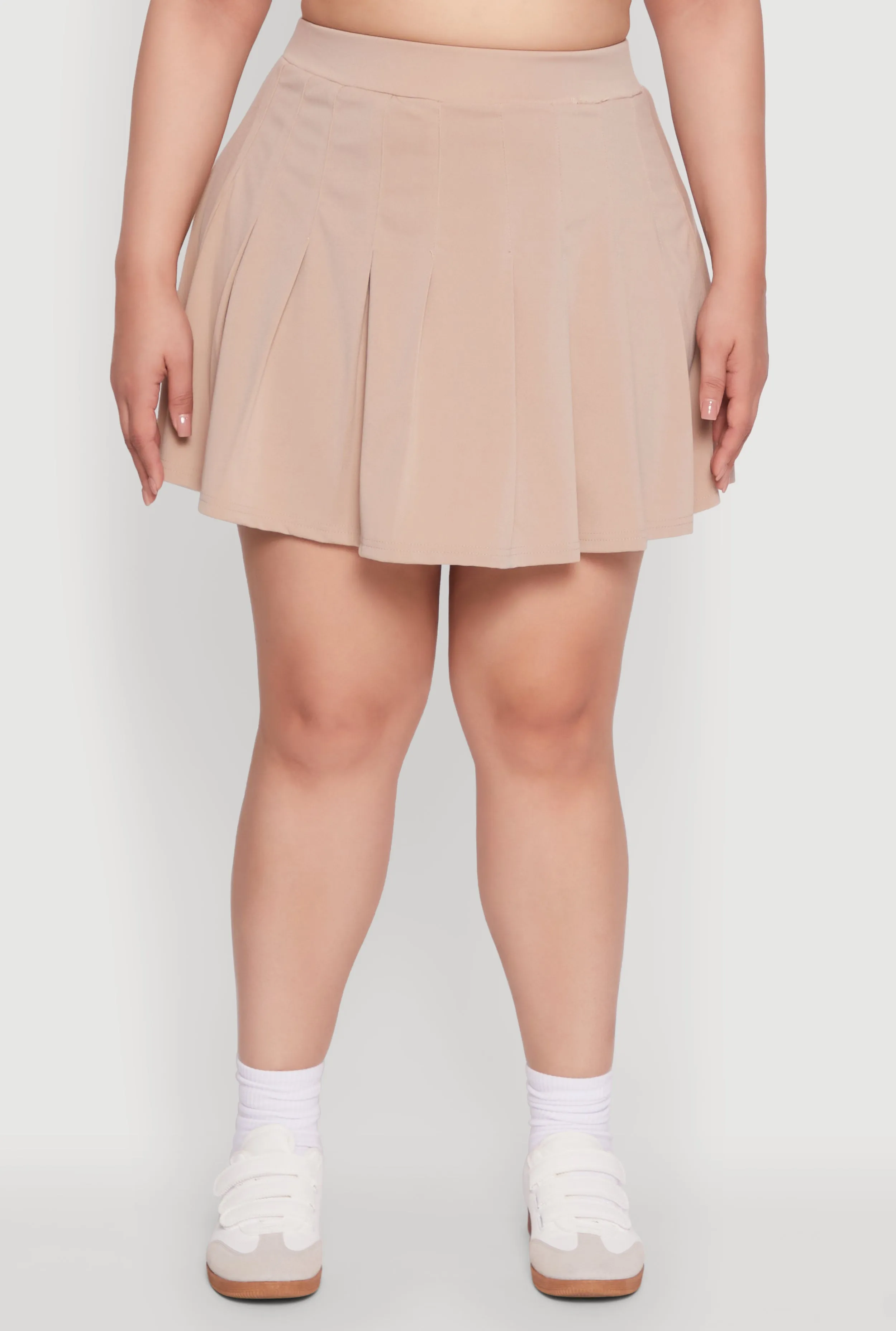 Plus Size Active High Waisted Pleated Skort sold by Rainbow product image thumbnail 3