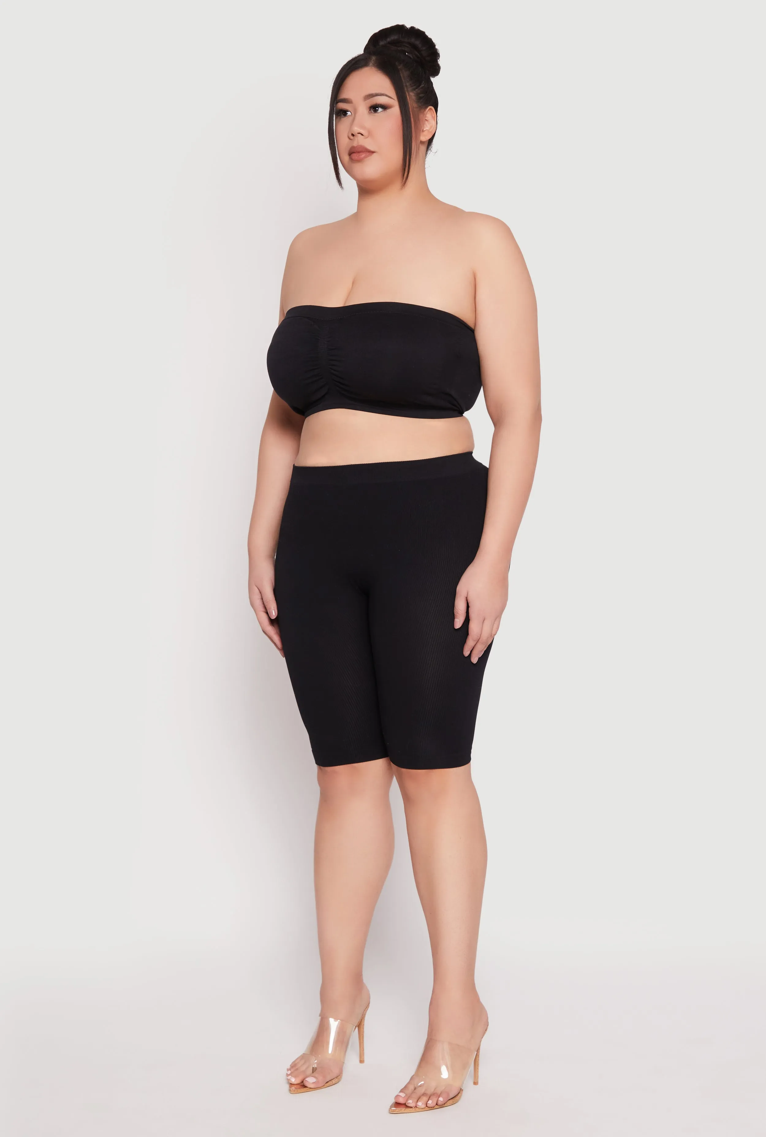 Plus Size Basic Seamless Ruched Bandeau Bra sold by Rainbow product image thumbnail 5