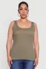Plus Size Rib Knit Tank Top sold by Rainbow