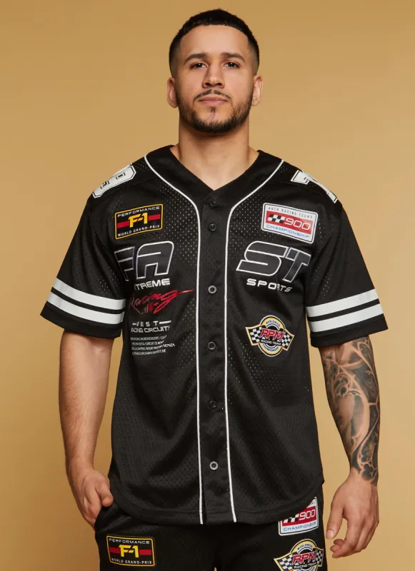 Mens 79 Racing Graphic Baseball Shirt sold by Rainbow