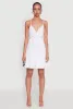Tiered Sleeveless Mini Dress with Crochet Details sold by Rainbow