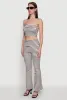 Trendy Striped Textured Knit Fold Over Tube Top sold by Rainbow