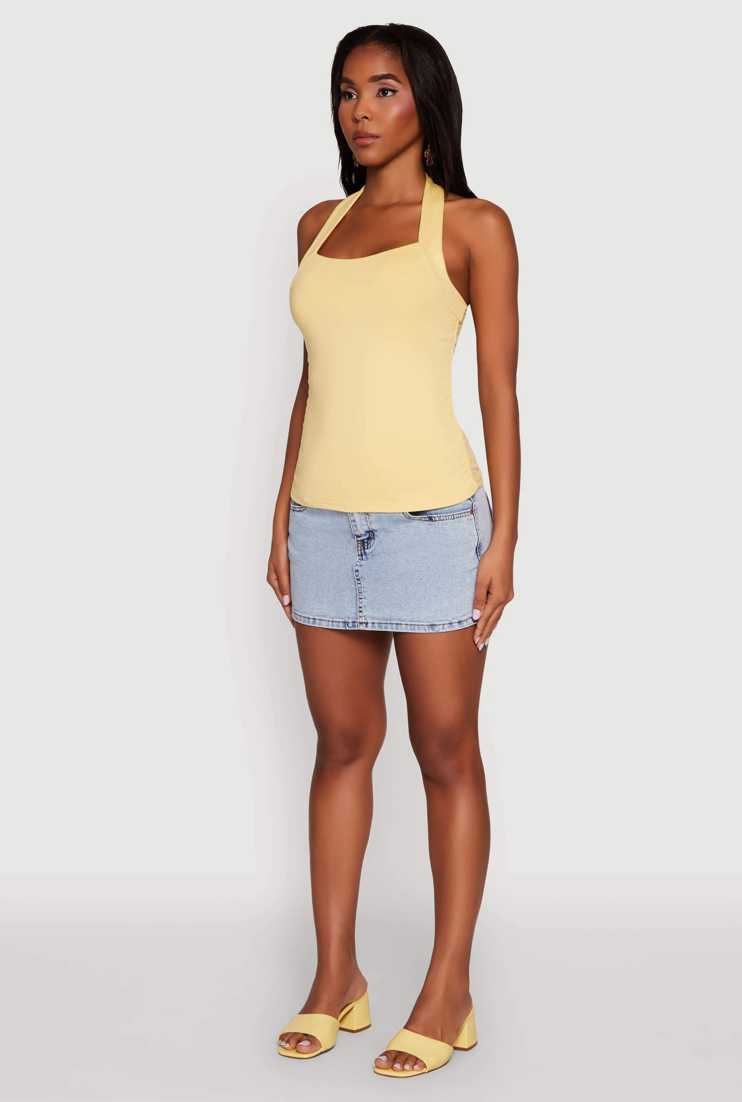 Elegant Ruched Halter Top sold by Rainbow product image thumbnail 5