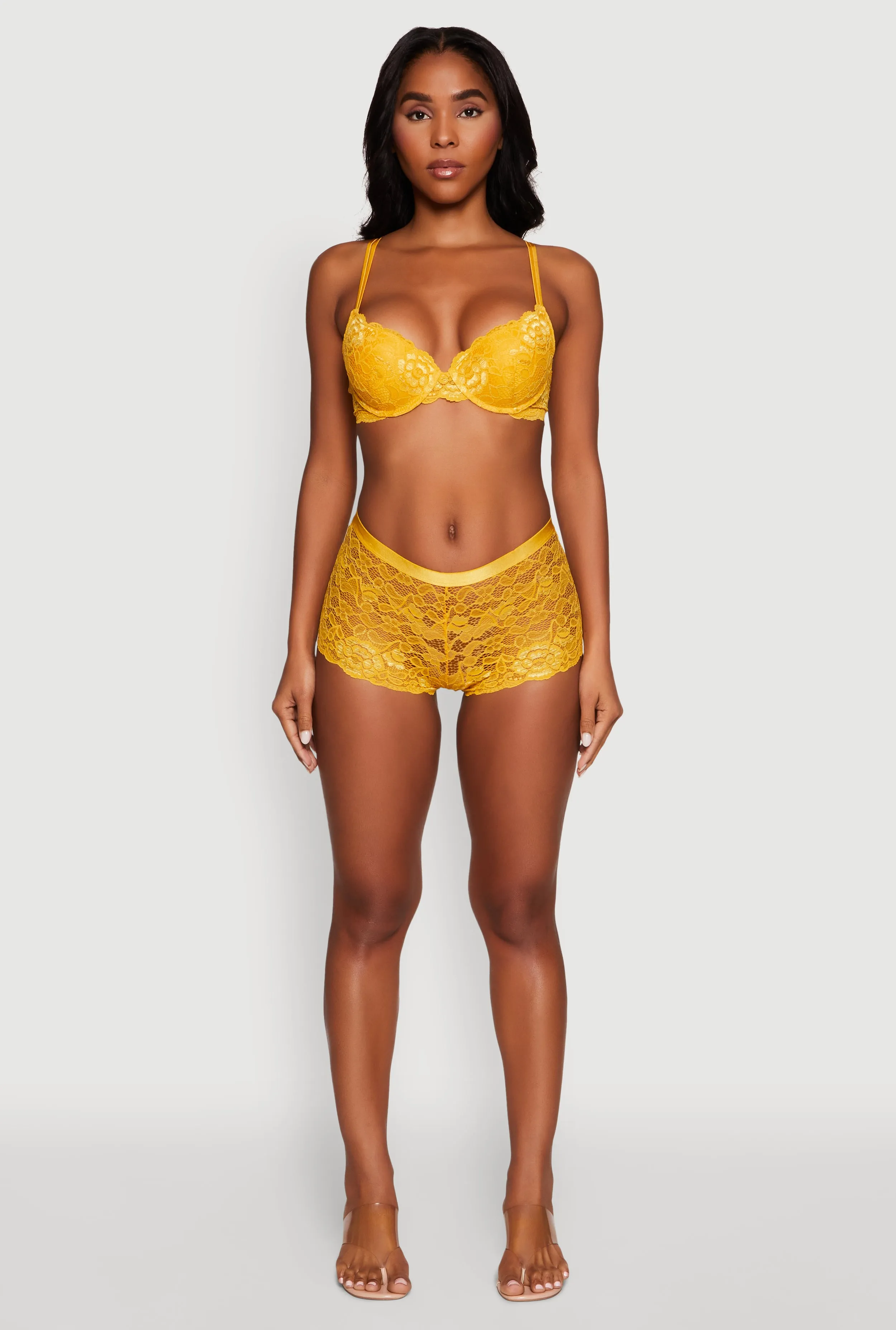 Elegant Floral Lace Caged V Back Panty sold by Rainbow product image thumbnail 2