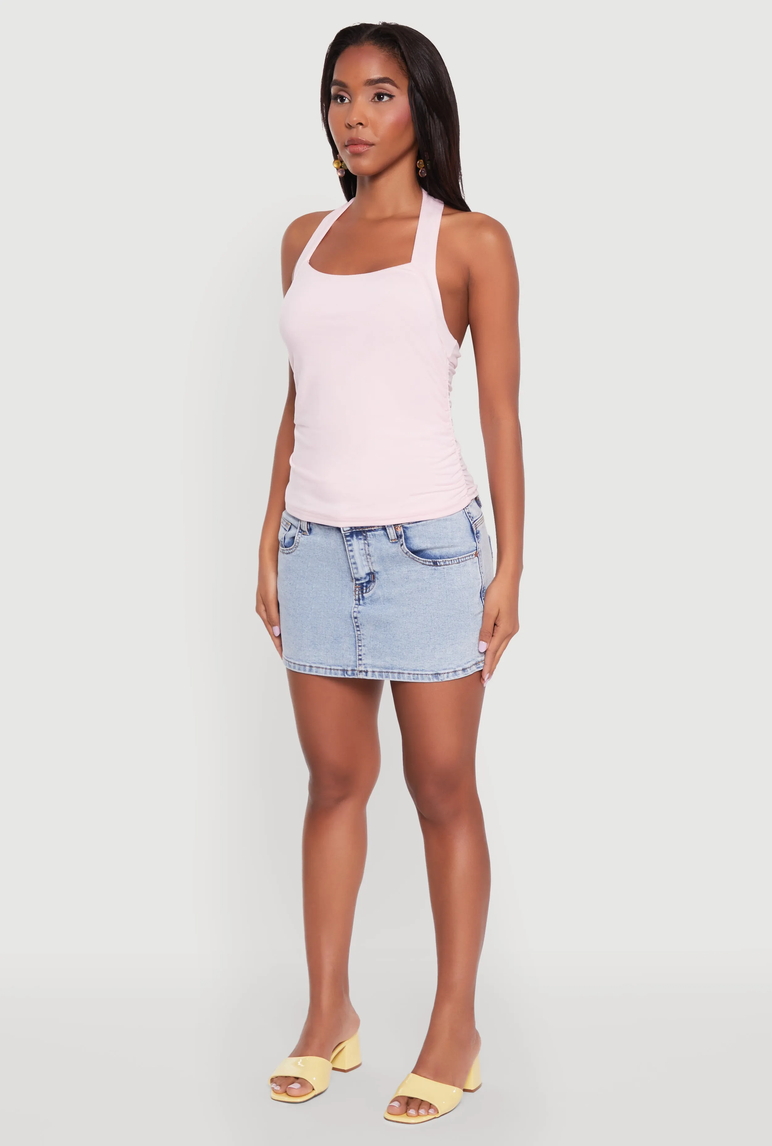 Elegant Ruched Halter Top sold by Rainbow product image thumbnail 5