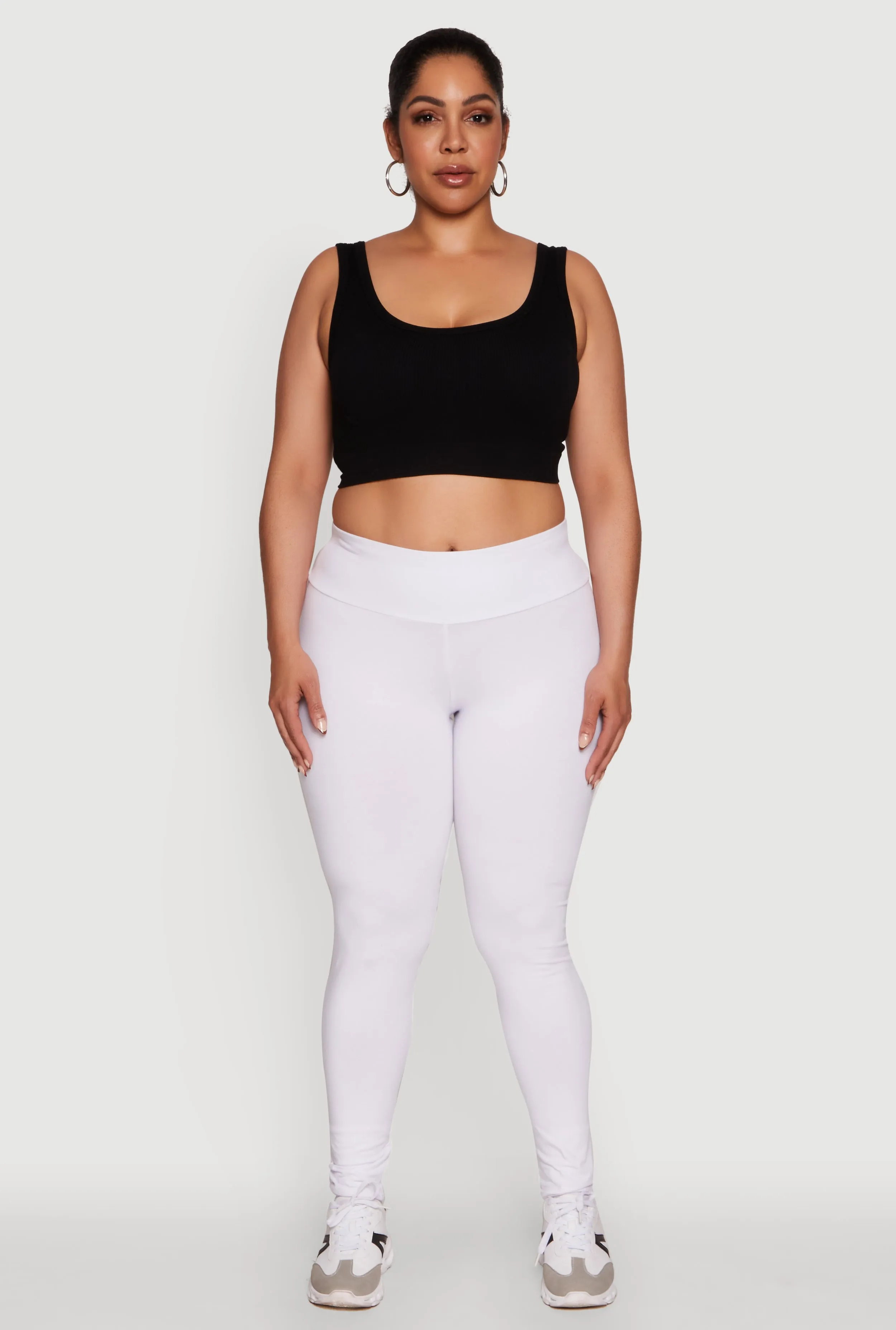 Plus Size Stylish High Waisted Leggings sold by Rainbow