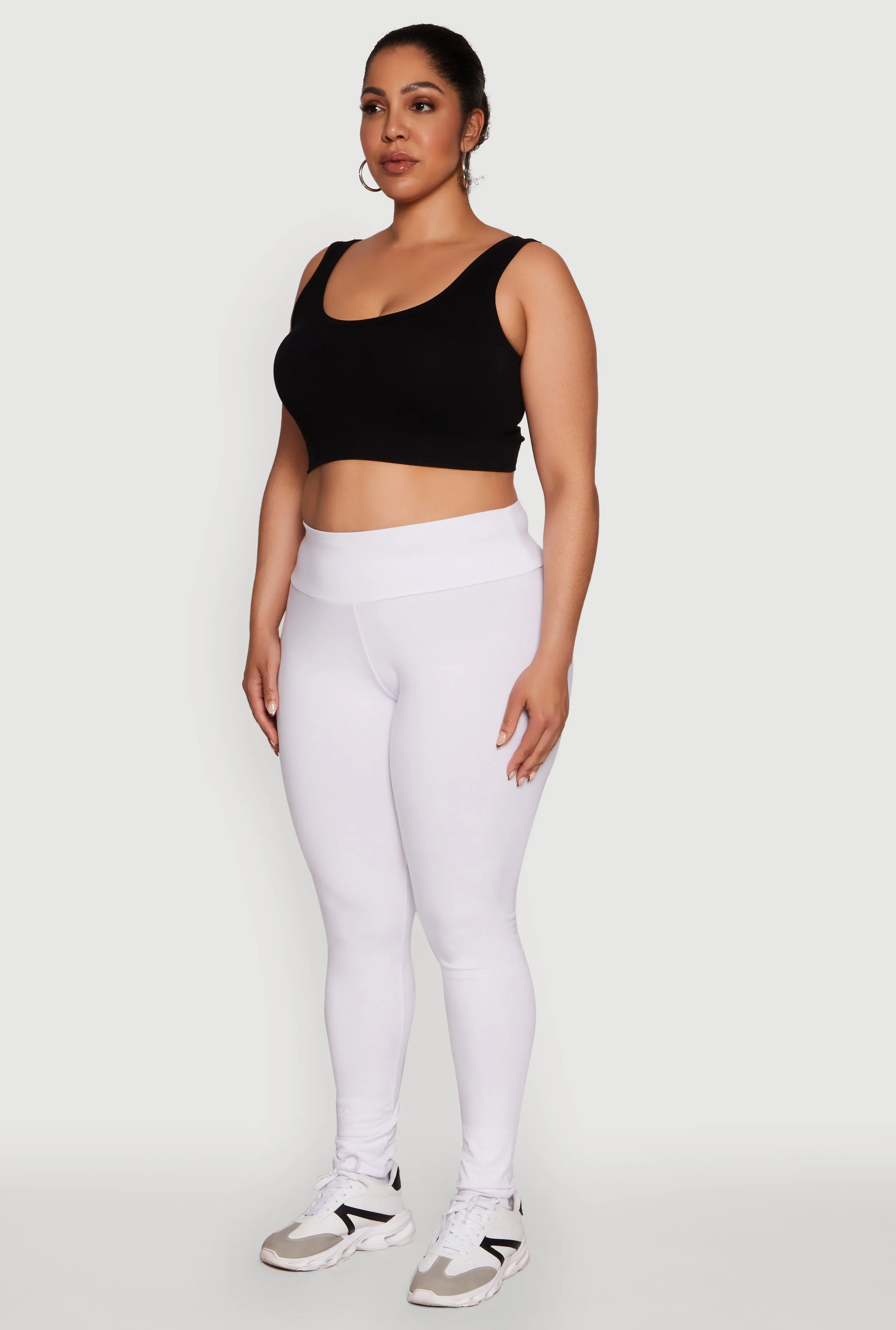Plus Size Stylish High Waisted Leggings sold by Rainbow product image thumbnail 3