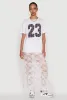 Stylish 23 Crew Neck Short Sleeve Tee sold by Rainbow