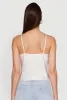 V-Neck Lace Trim Cropped Cami sold by Rainbow