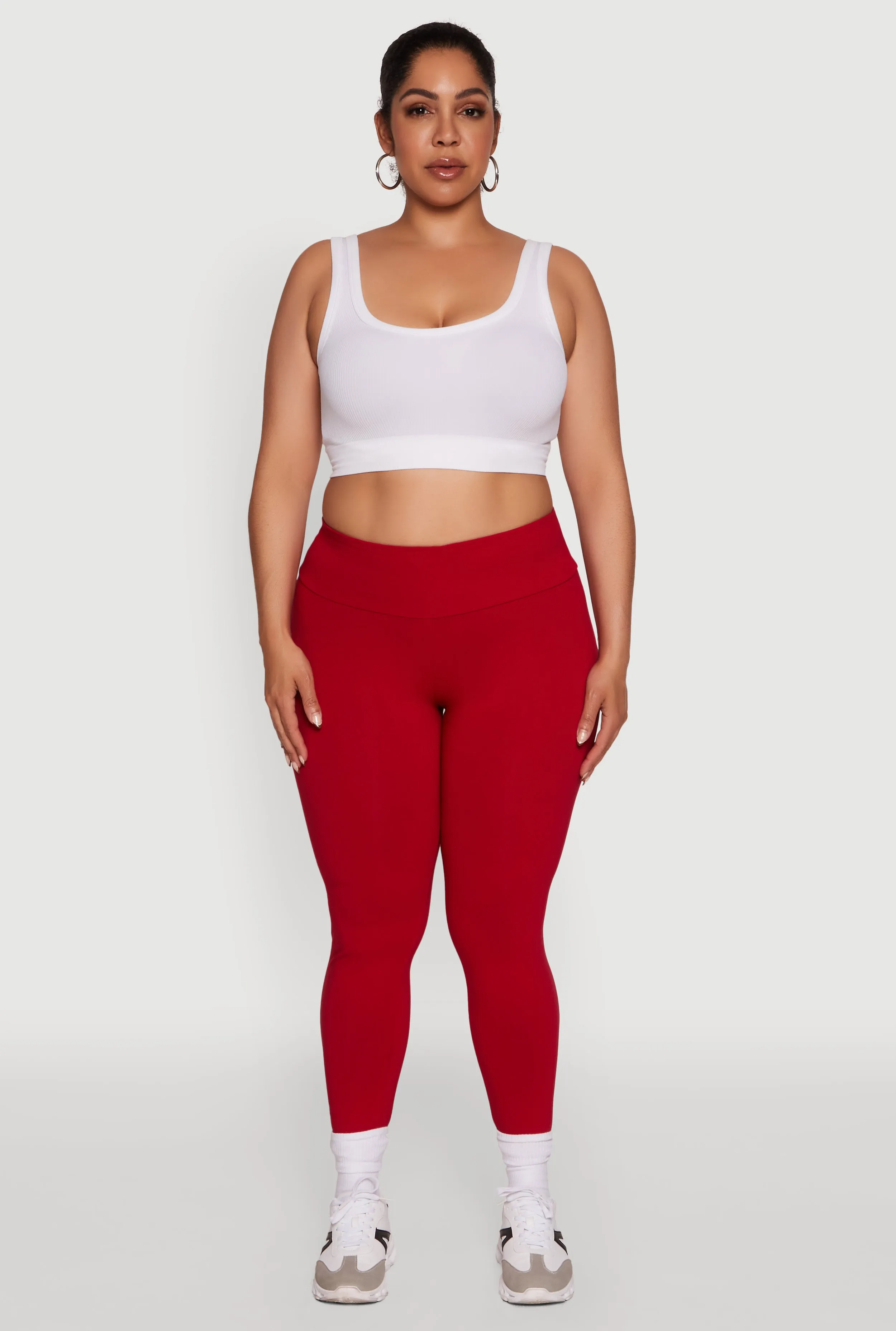 Plus Size Stylish High Waisted Leggings sold by Rainbow