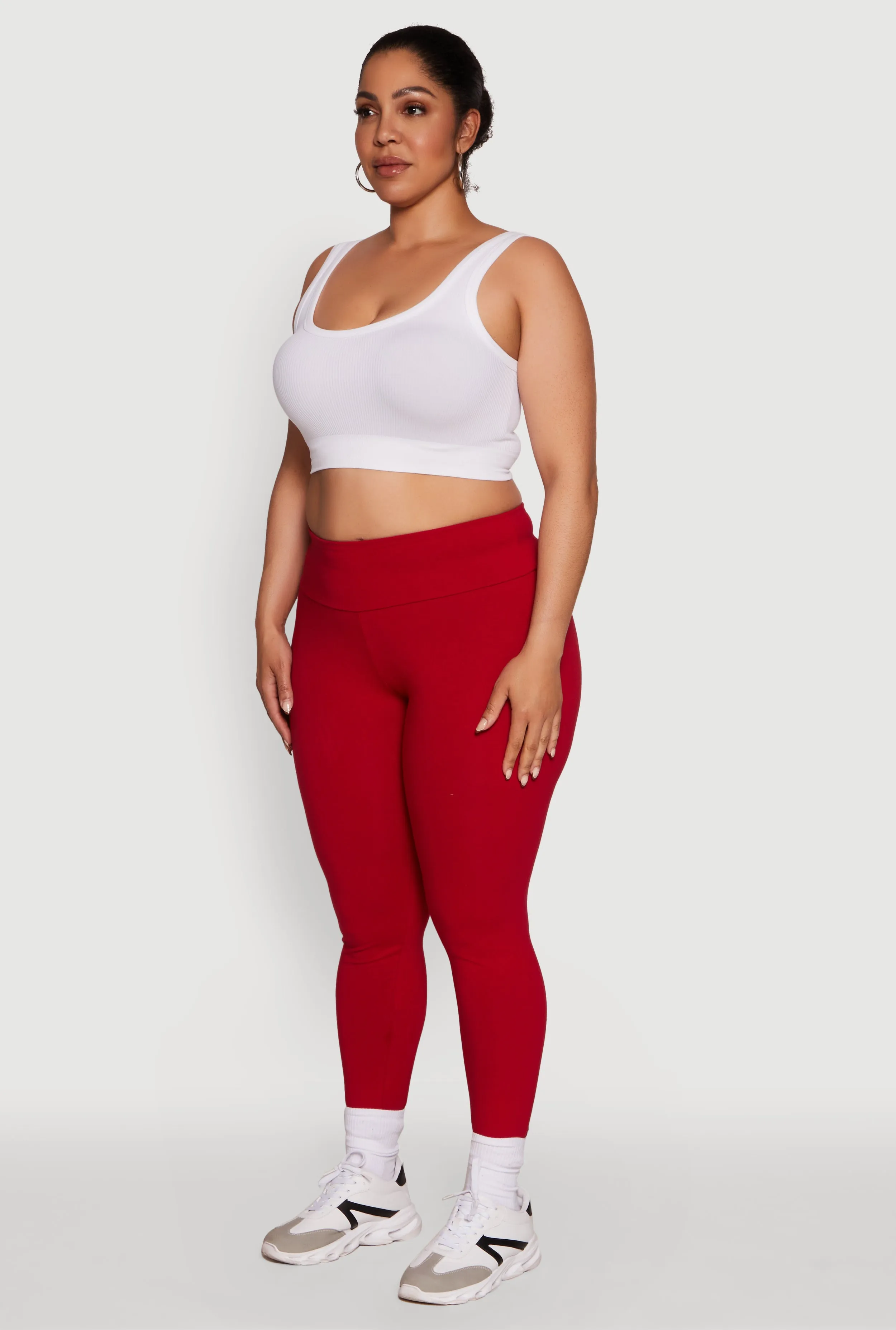 Plus Size Stylish High Waisted Leggings sold by Rainbow product image thumbnail 3