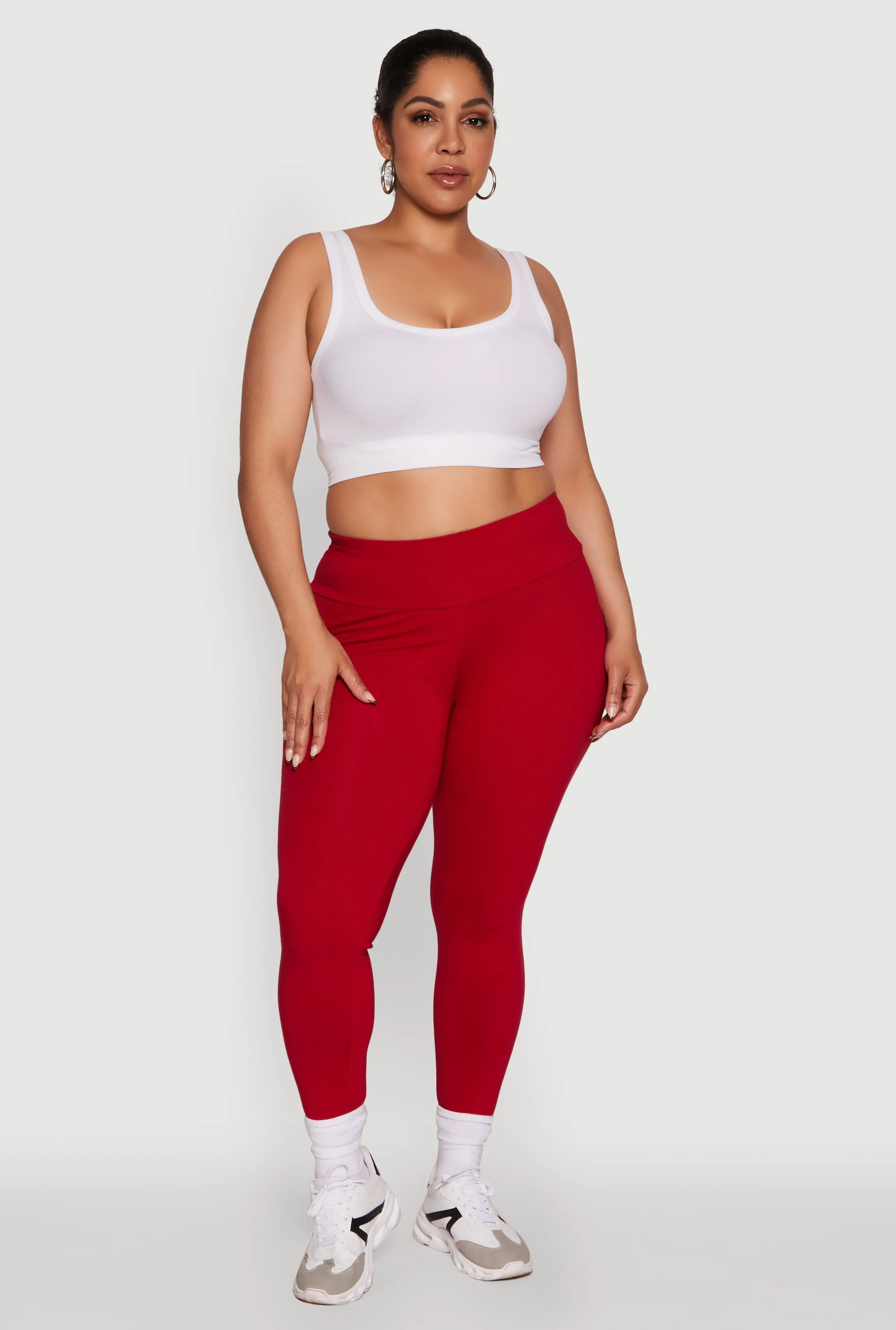 Plus Size Stylish High Waisted Leggings sold by Rainbow product image thumbnail 2