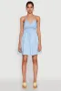 Tiered Sleeveless Mini Dress with Crochet Details sold by Rainbow