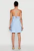 Tiered Sleeveless Mini Dress with Crochet Details sold by Rainbow