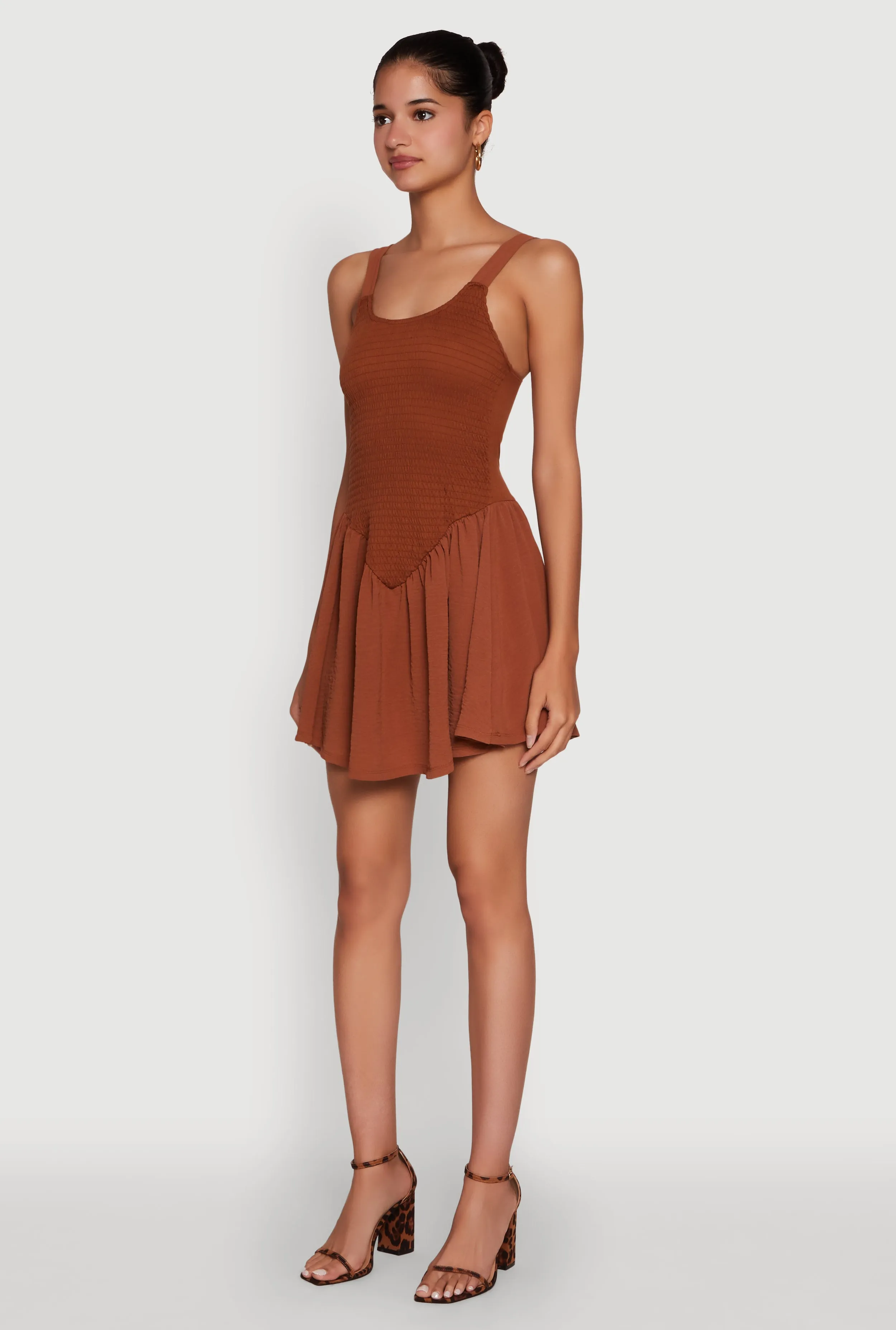 Chic Scoop Neck Sleeveless Skater Dress sold by Rainbow product image thumbnail 3