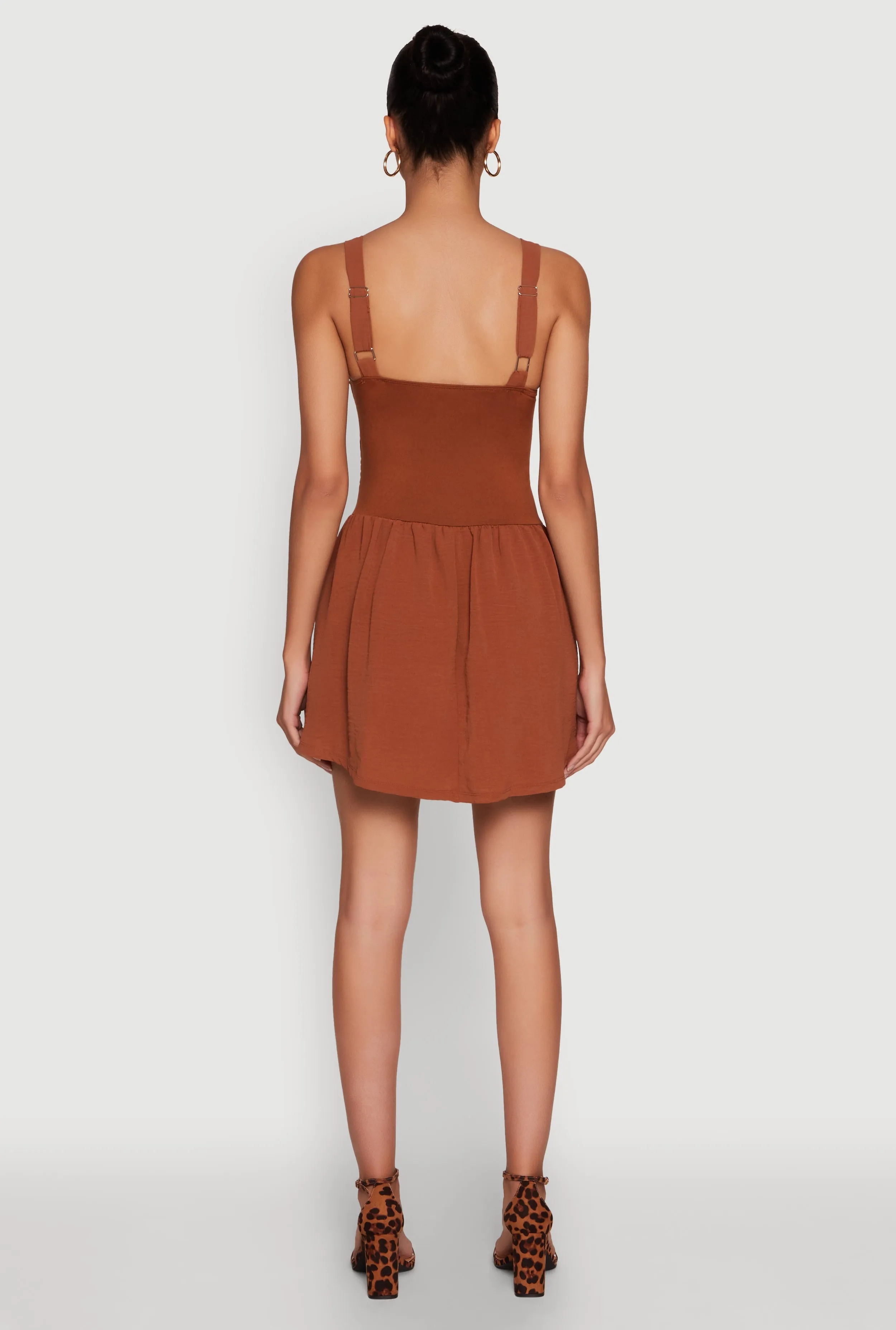 Chic Scoop Neck Sleeveless Skater Dress sold by Rainbow product image thumbnail 5