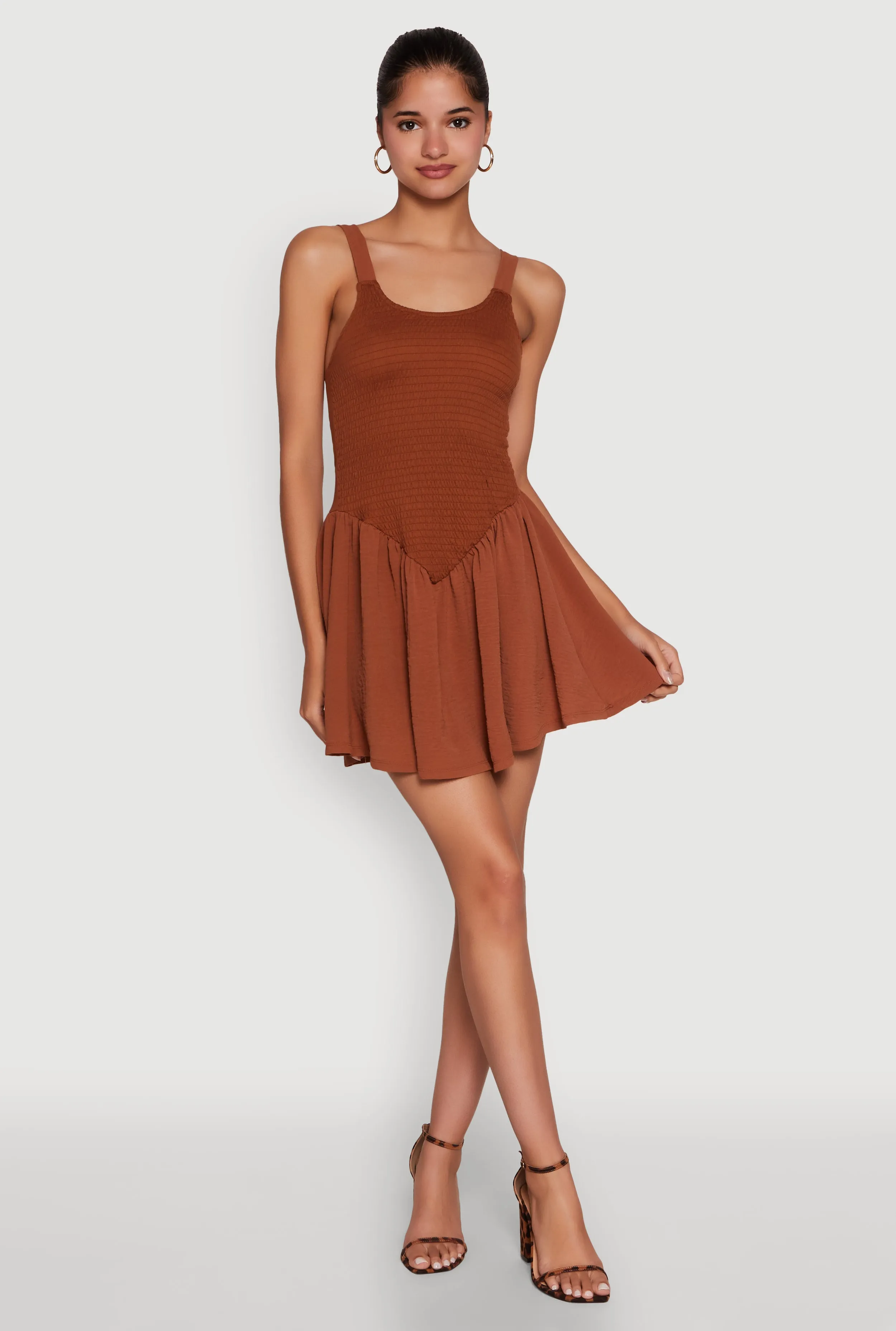 Chic Scoop Neck Sleeveless Skater Dress sold by Rainbow product image thumbnail 2