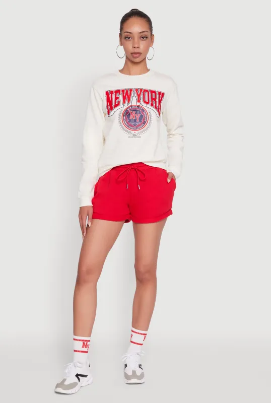 New York Graphic Sweatshirt and Sweatshorts with Socks Set sold by Rainbow