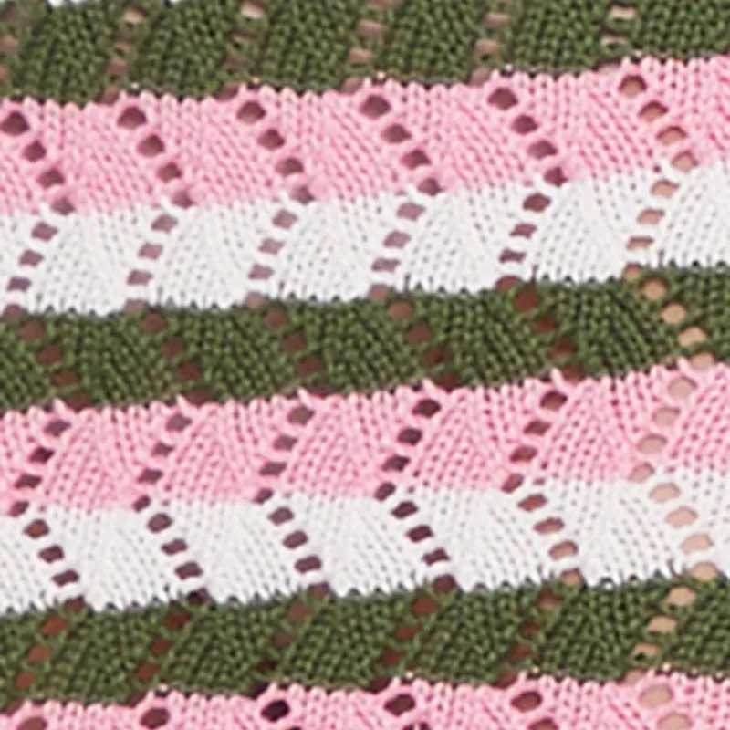 Trendy Crochet Striped Halter Dress sold by Rainbow product image thumbnail 3