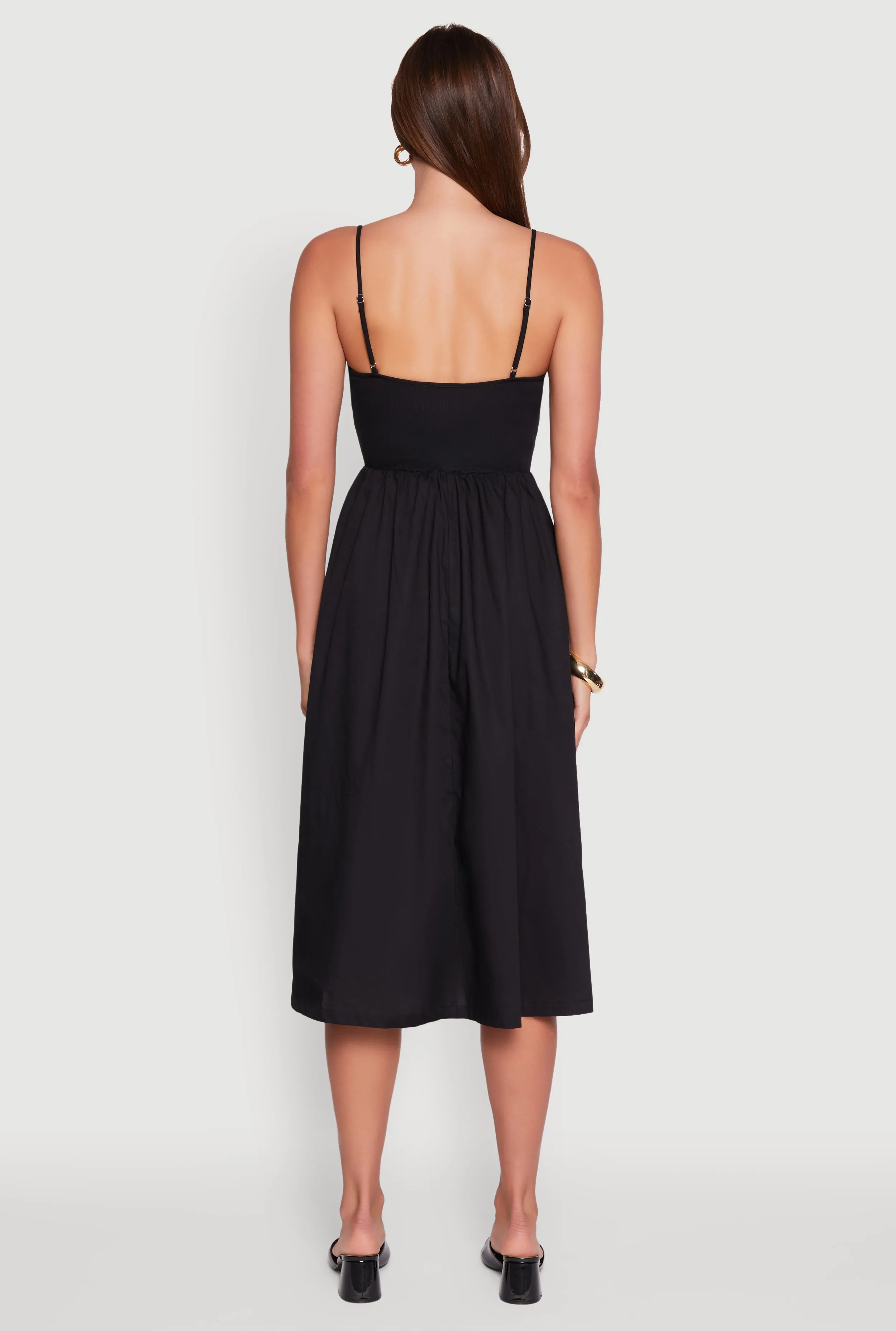 Chic Ribbed Knit Sleeveless Skater Dress sold by Rainbow product image thumbnail 5