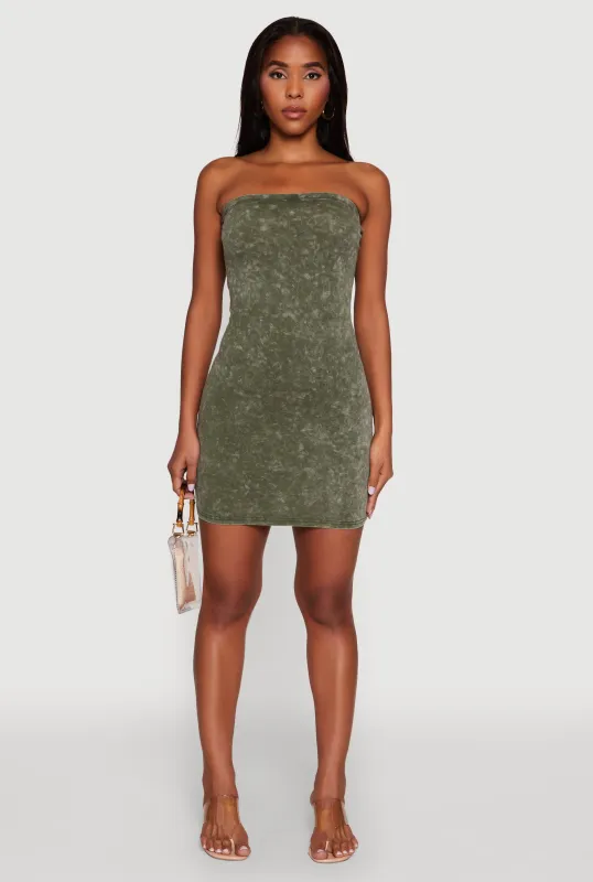 Daisy Mineral Wash Mini Tube Dress sold by Rainbow
