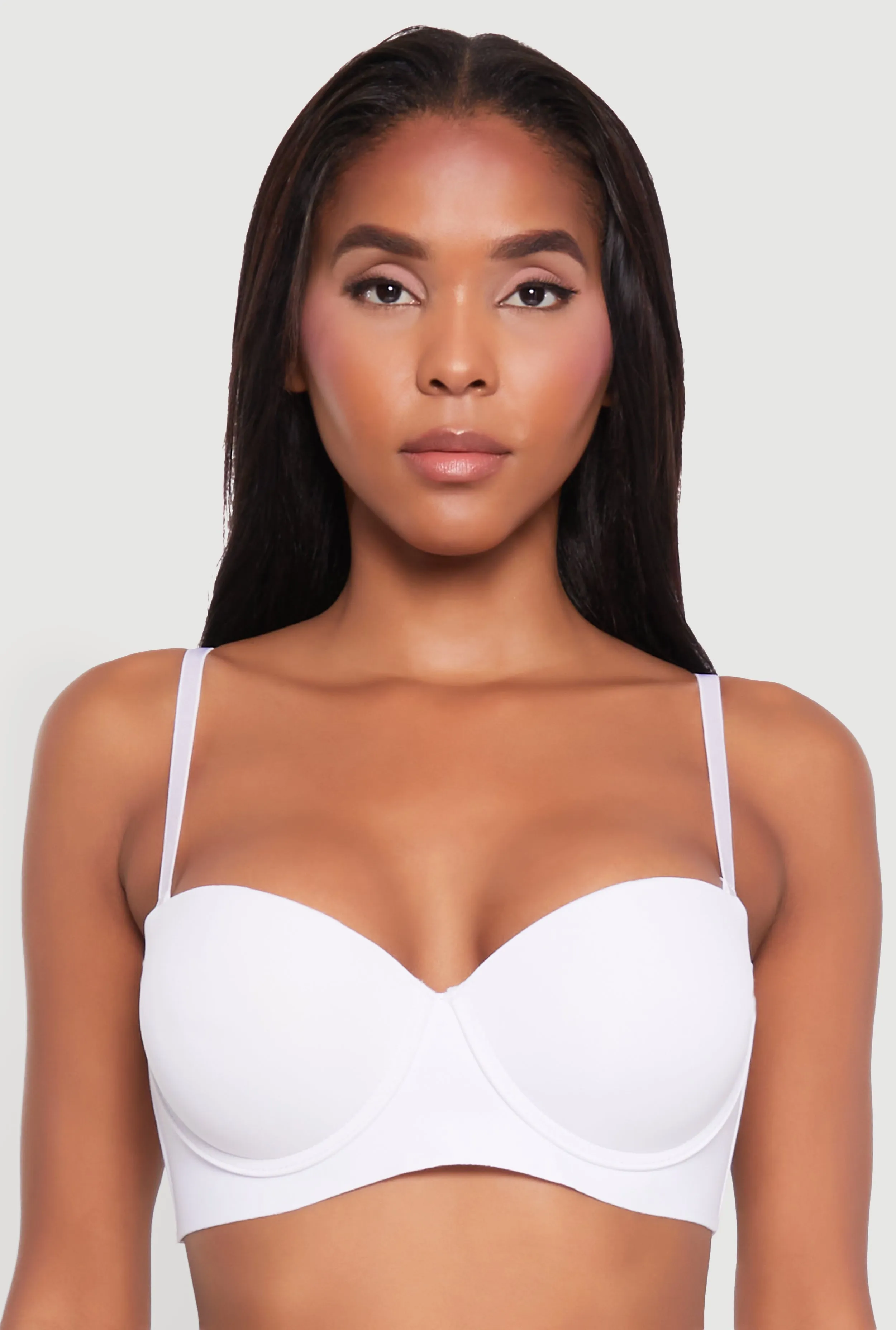 Stylish Padded Push Up Balconette Bra | Convertible to Strapless sold by Rainbow