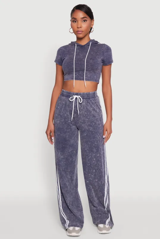 Daisy Mineral Wash Drawstring Waist Active Pants sold by Rainbow
