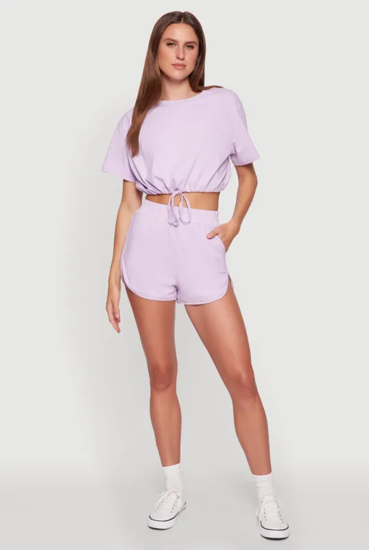 Daisy High Waisted Dolphin Shorts sold by Rainbow