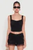 Iris Lace Detail Cropped Corset Top sold by Rainbow