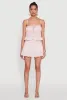 Trendy Eyelet Side Ruched Drop Waist Skirt sold by Rainbow