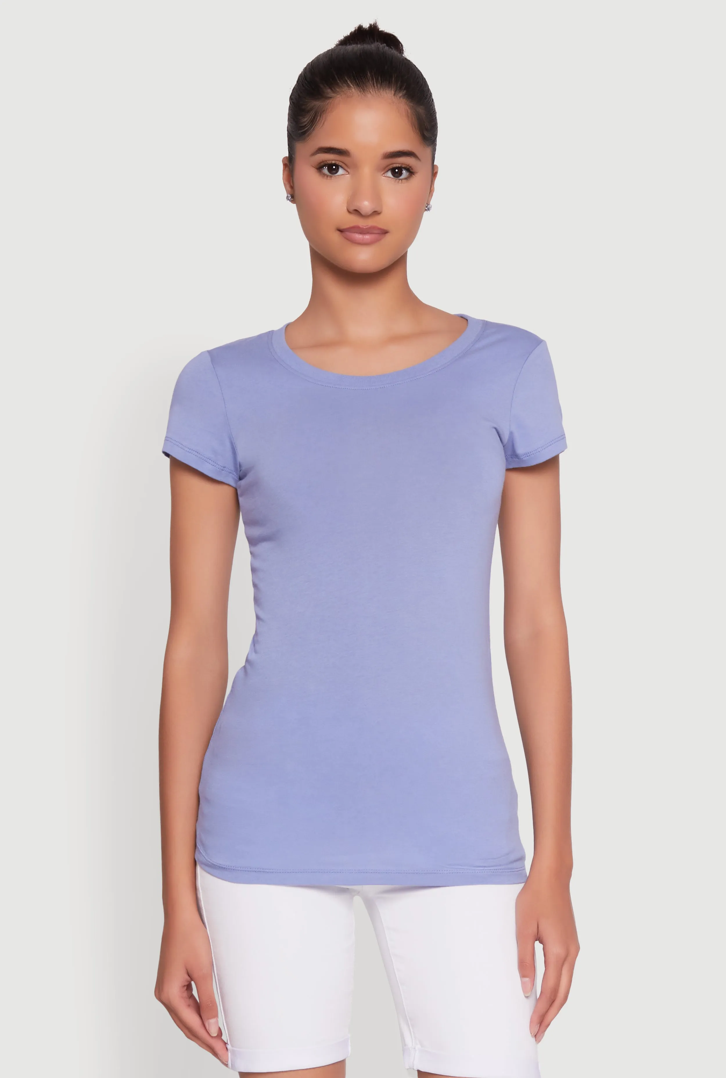 Short Sleeve Scoop Neck Tee sold by Rainbow product image thumbnail 2