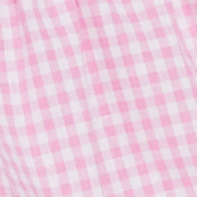 Gingham Lace Trim Tiered Mini Skirt sold by Rainbow product image thumbnail 4