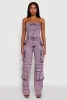 Daisy Mineral Wash Denim Jumpsuit with Cargo Pockets sold by Rainbow