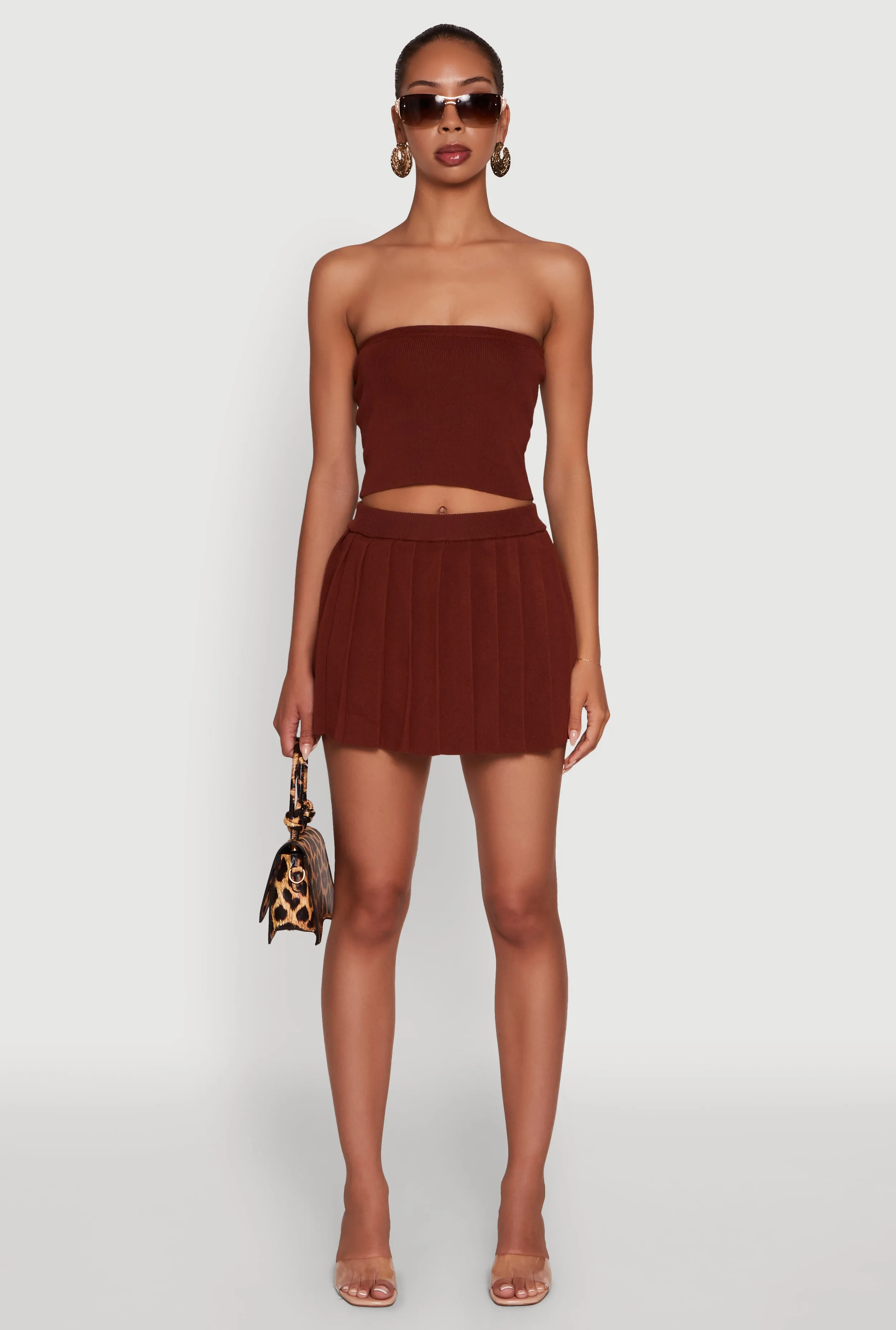 Daisy Rib Knit Cropped Tube Top sold by Rainbow product image thumbnail 2