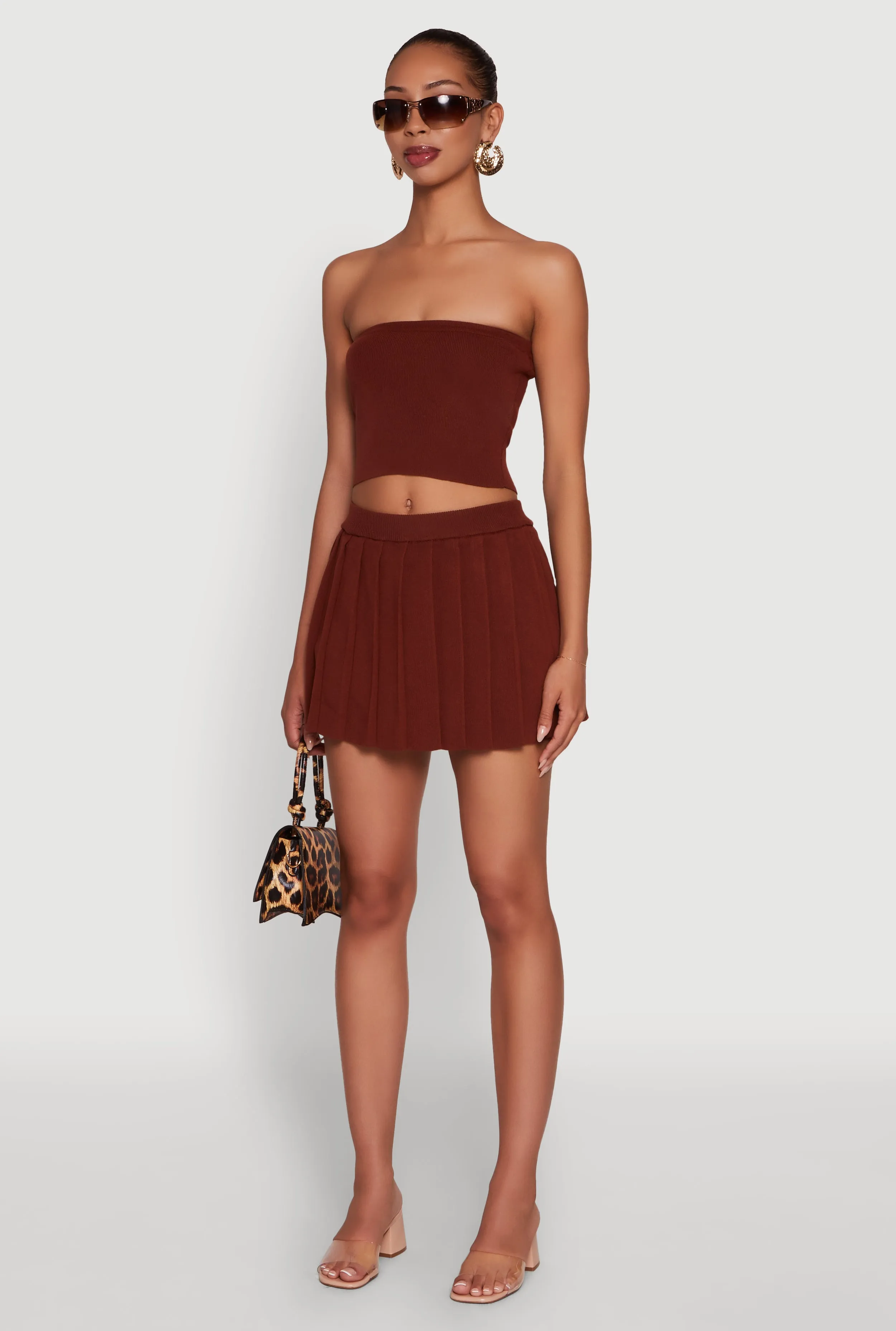 Daisy Rib Knit Cropped Tube Top sold by Rainbow product image thumbnail 5