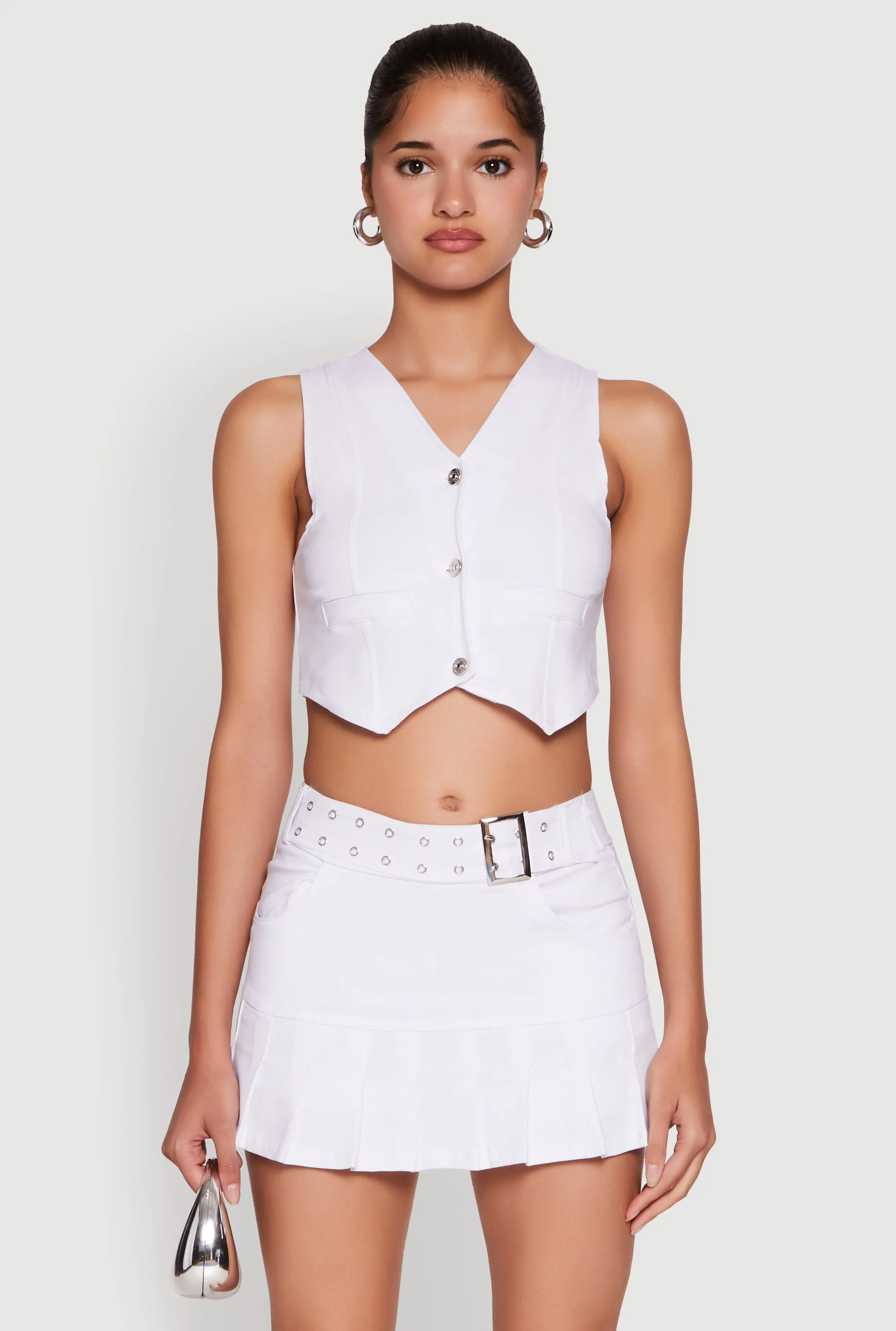 Trendy Hyperstretch V-Neck Cropped Vest sold by Rainbow