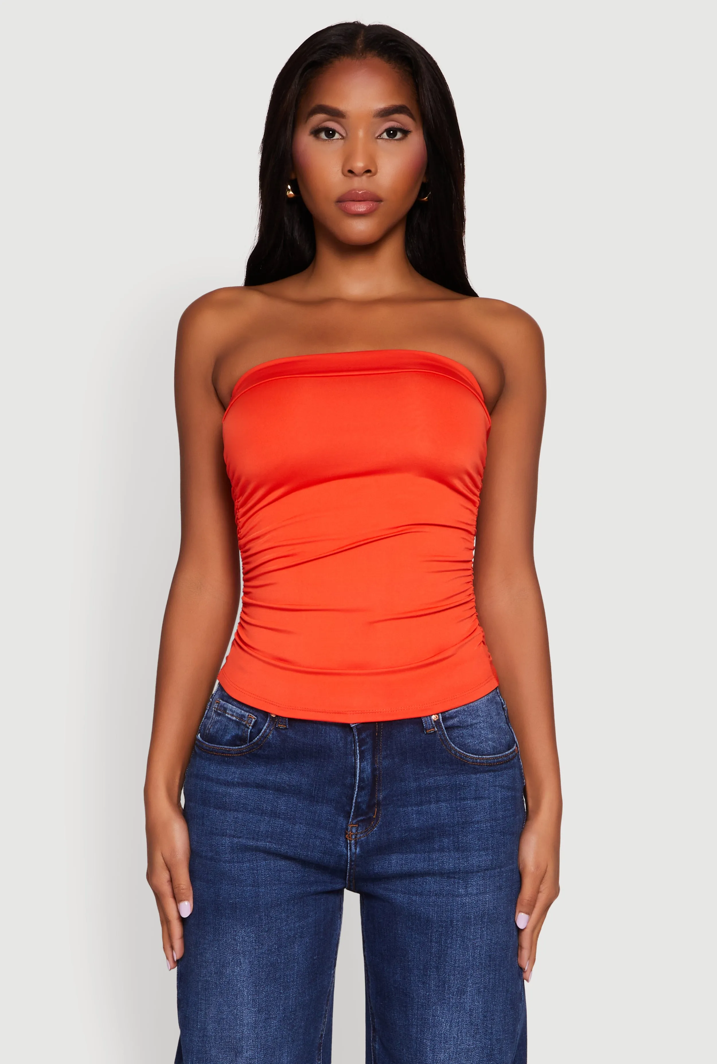 Trendy Side Ruched Tube Top sold by Rainbow product image thumbnail 2